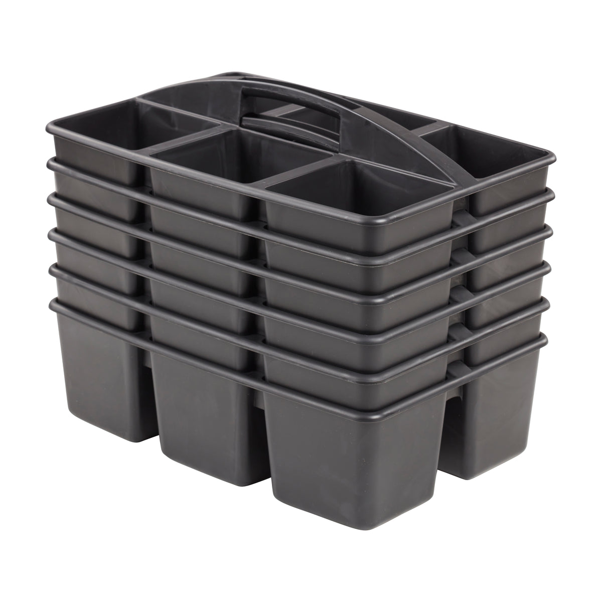 6-Compartment Large Plastic Caddy, 6-Pack