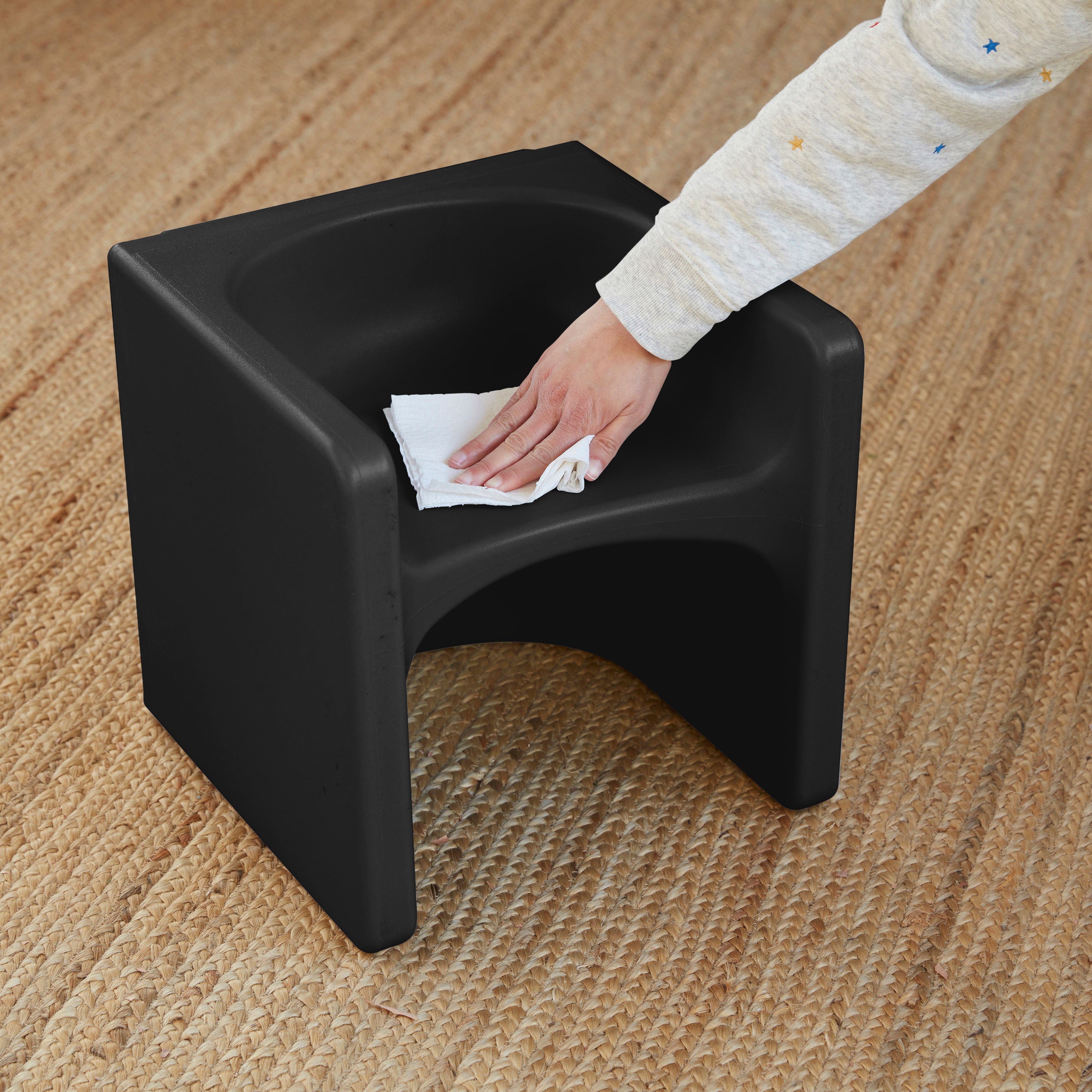 Tri-Me Table and Cube Chair Set, Multipurpose Furniture, 3-Piece