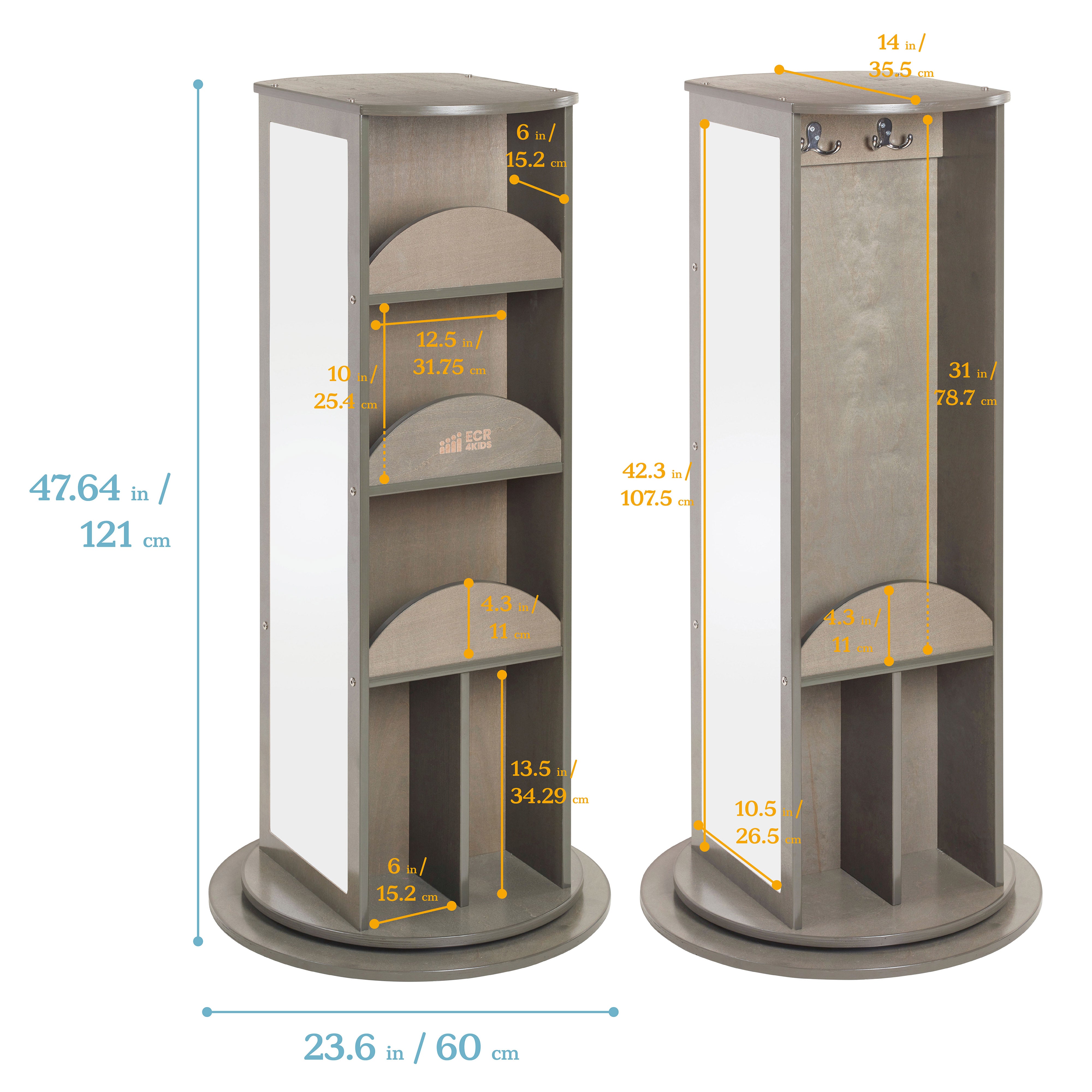 Rotating Dress-Up Carousel Costume Organizer
