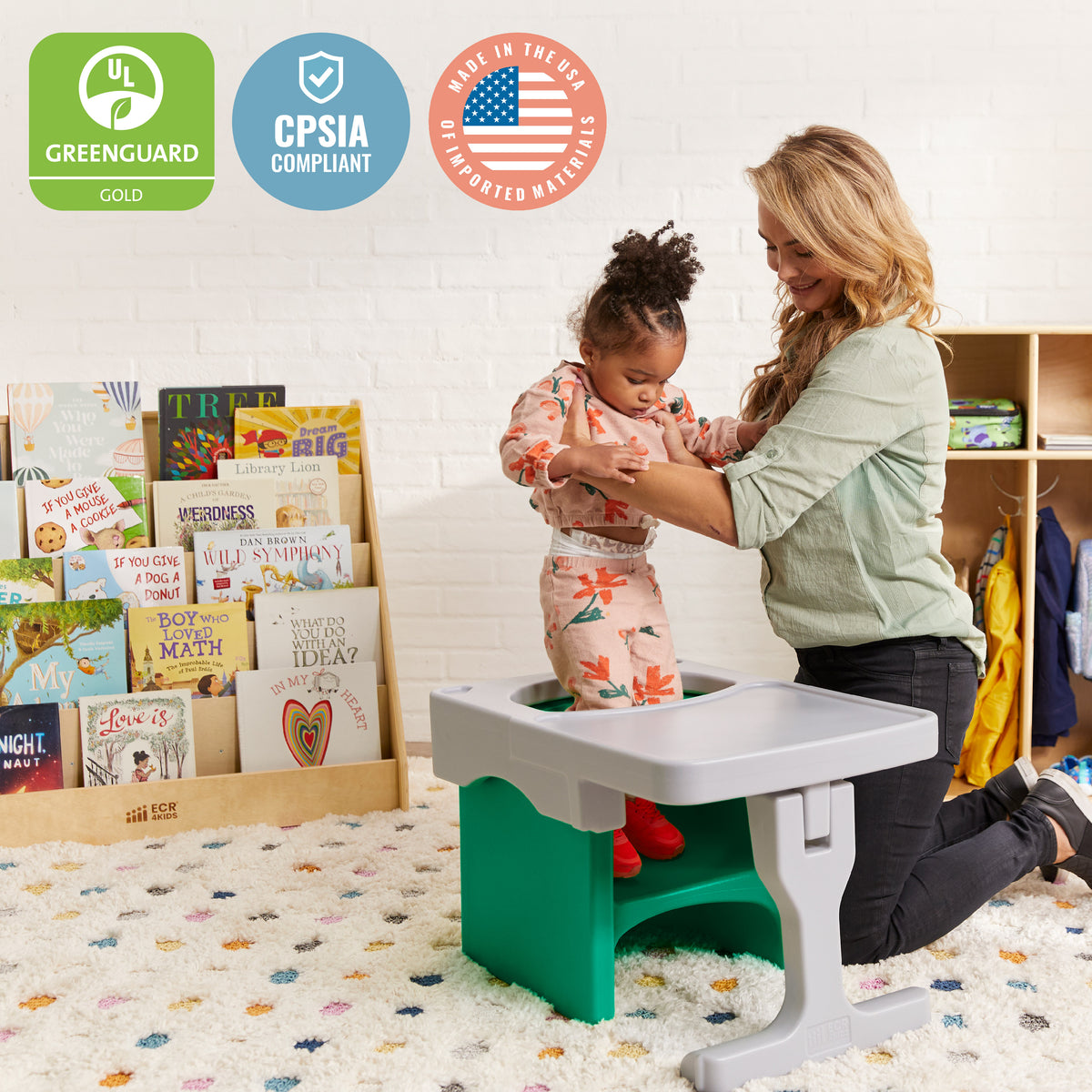 Tri-Me Cube Chair and Desk, 2-Piece