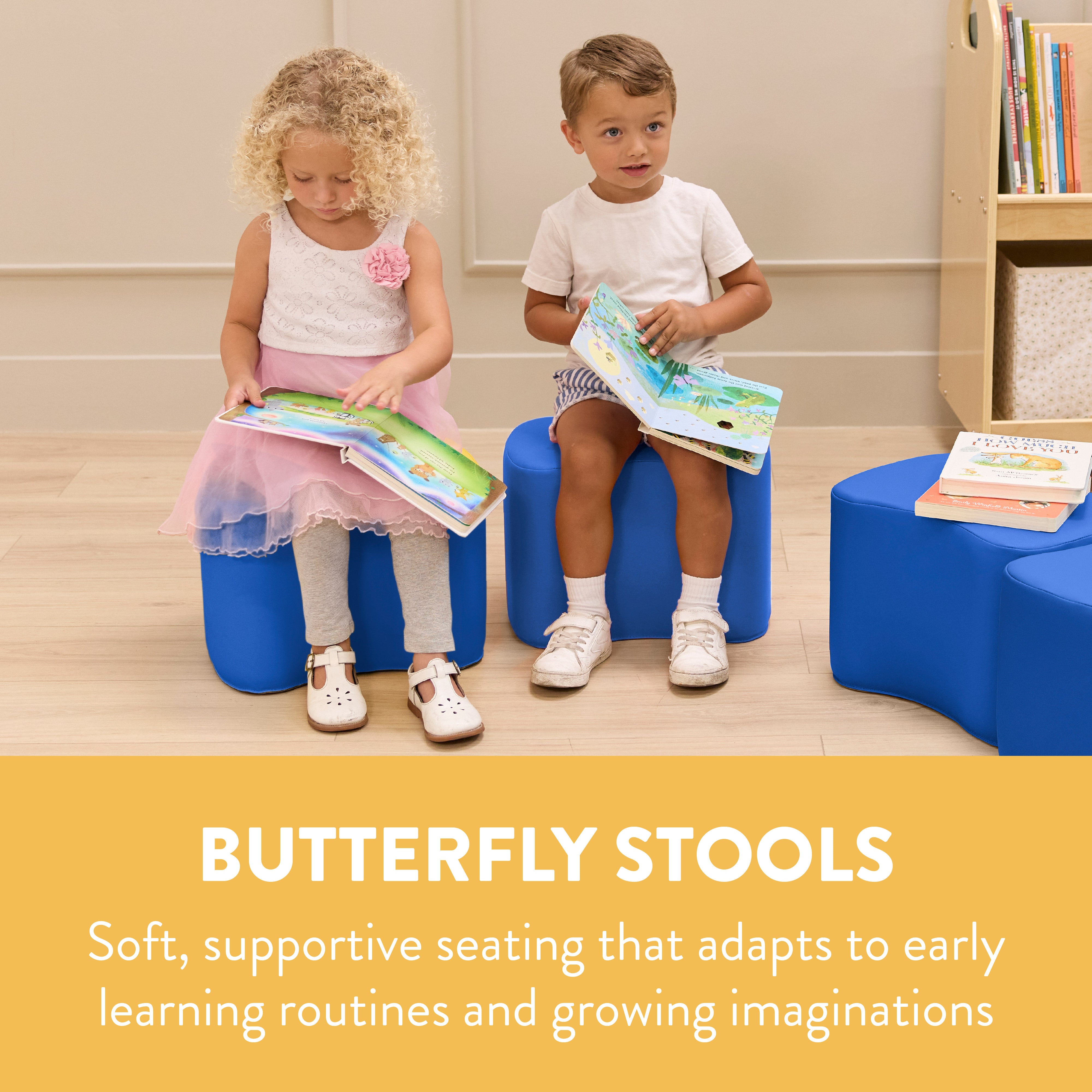 Butterfly Modular Stool Seating Set, 2-Pack