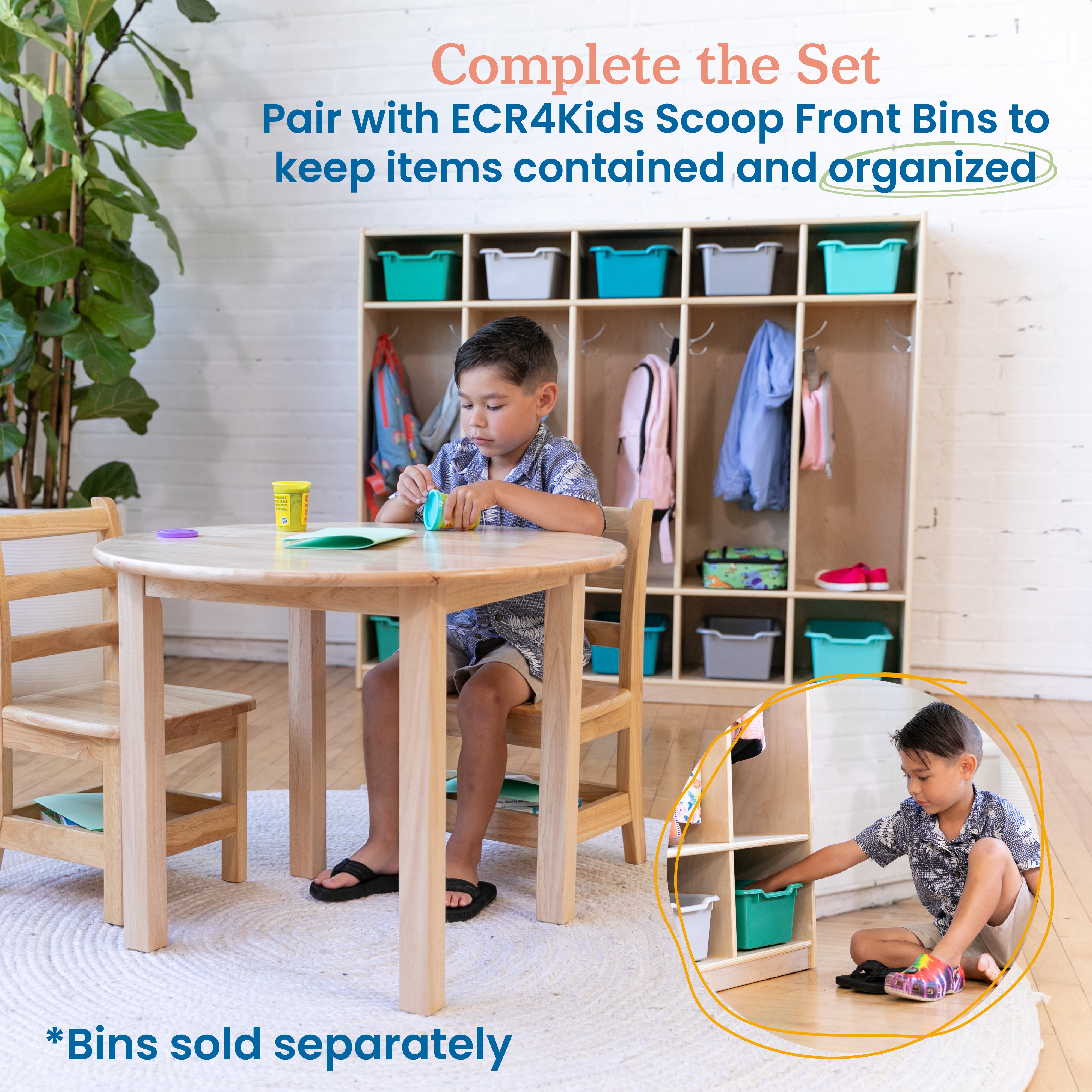 5-Section Straight Coat Locker