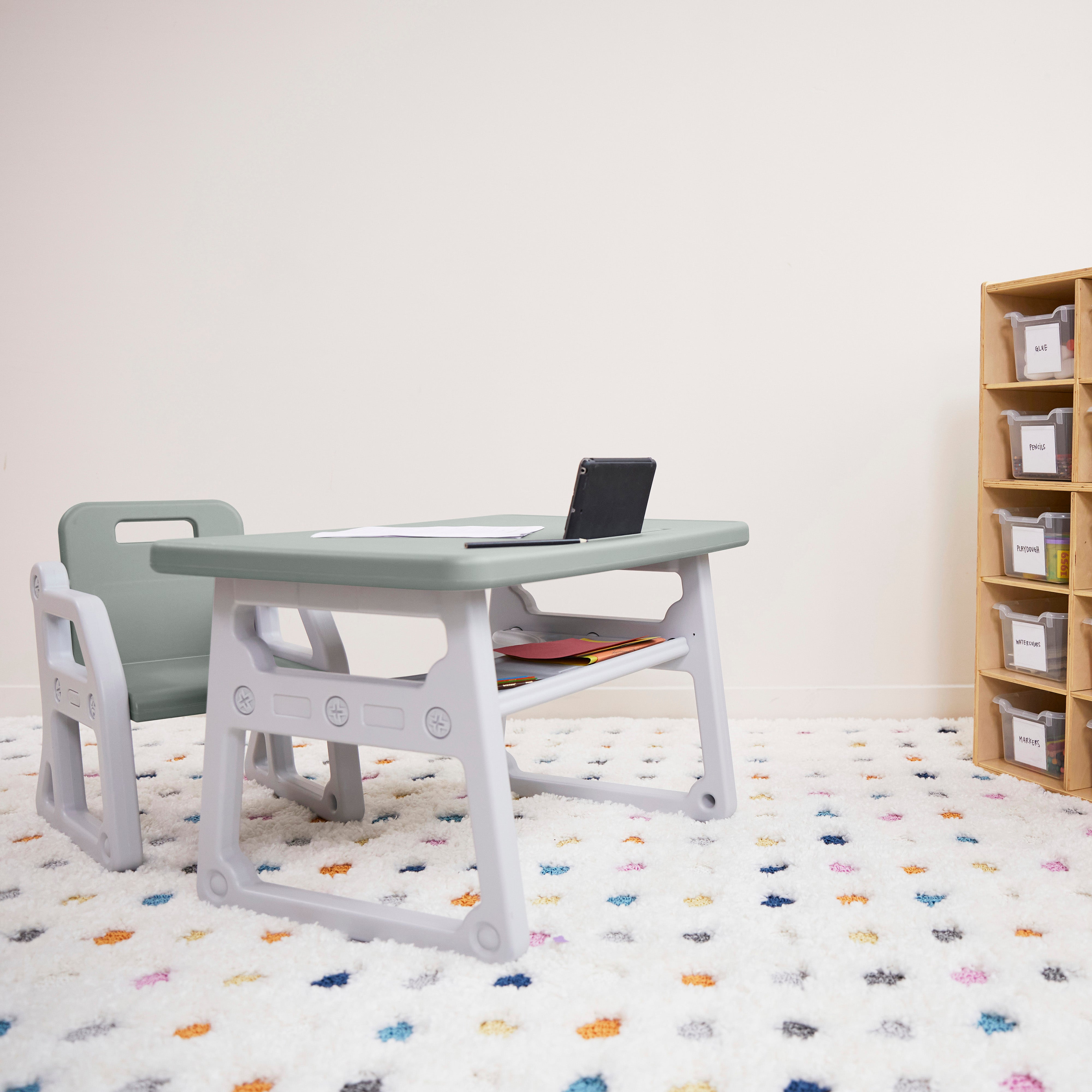 Toddler Plus Desk and Chair, 2-Piece