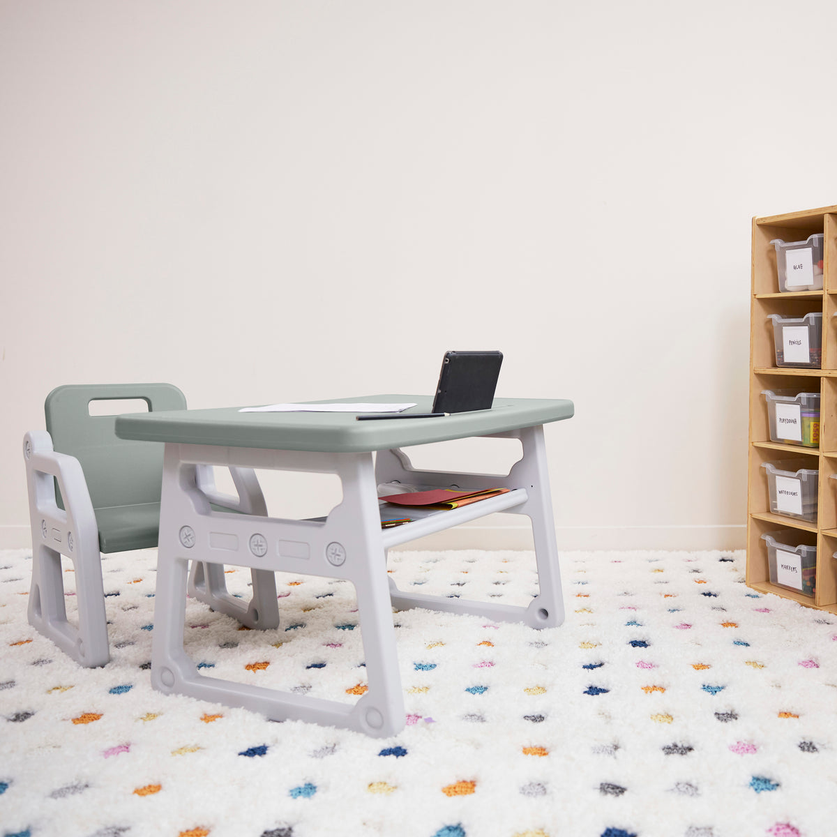 Toddler Plus Desk and Chair Set, 2-Piece
