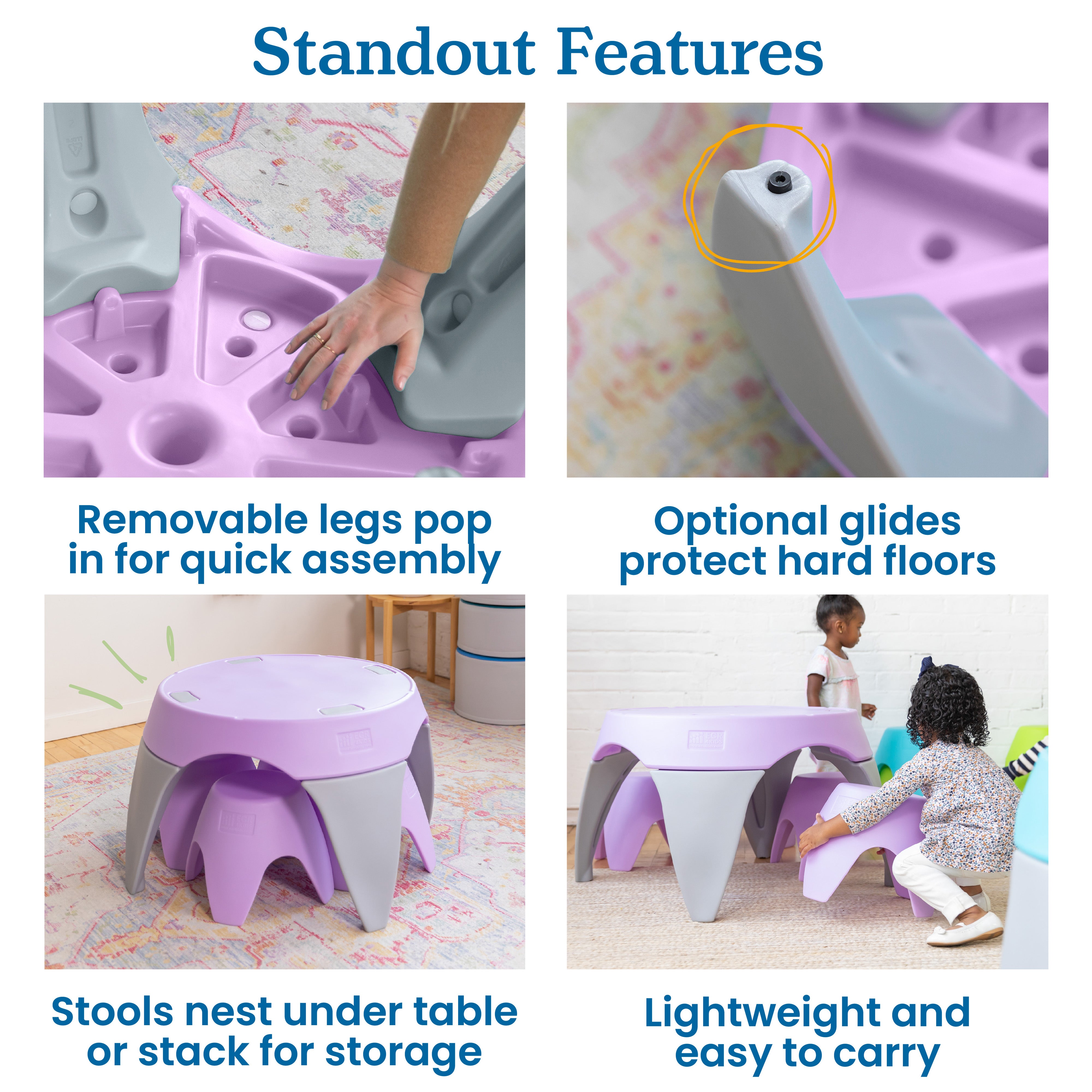 Ayana Table and Stool Set, 5-Piece