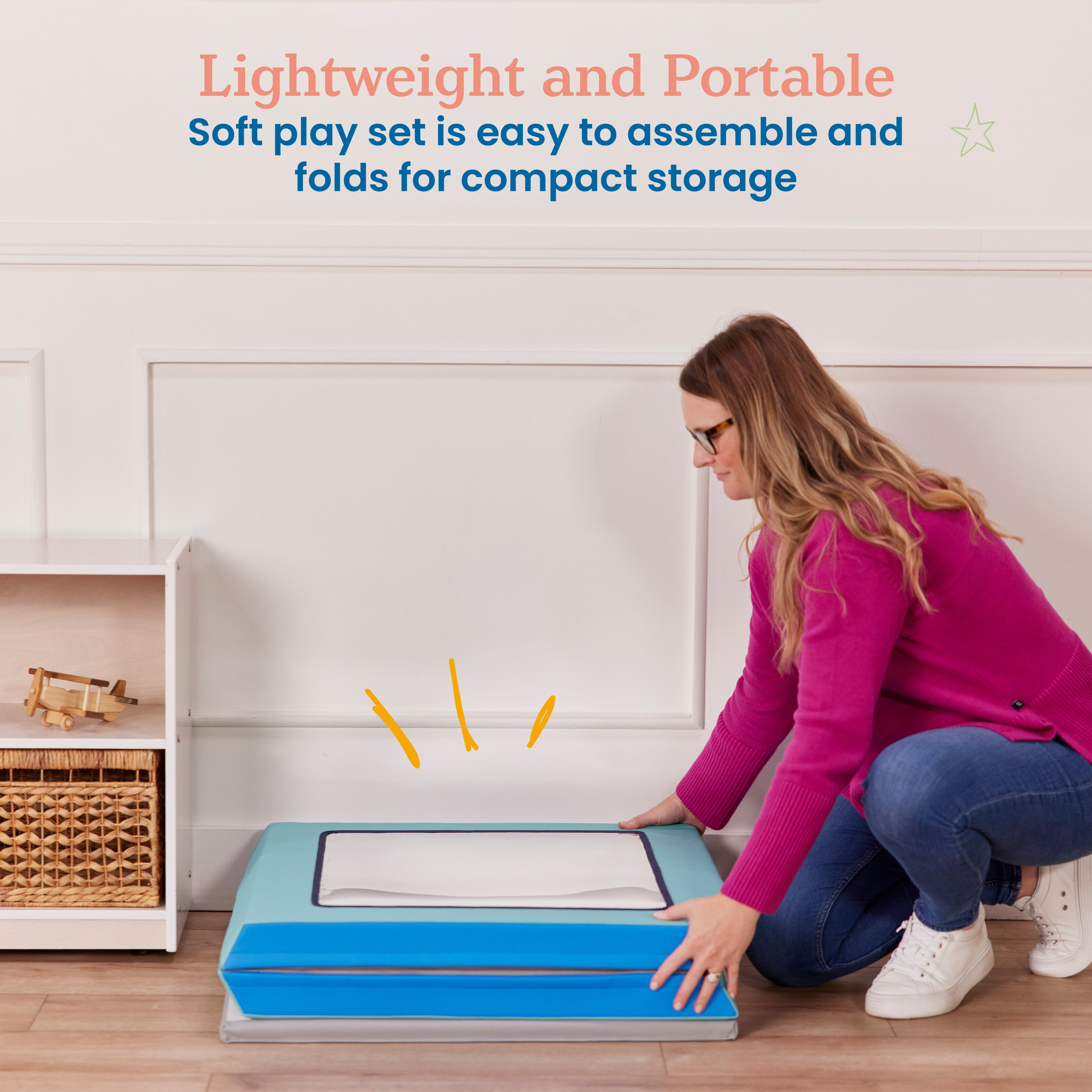 SoftZone Folding Floor Mirror