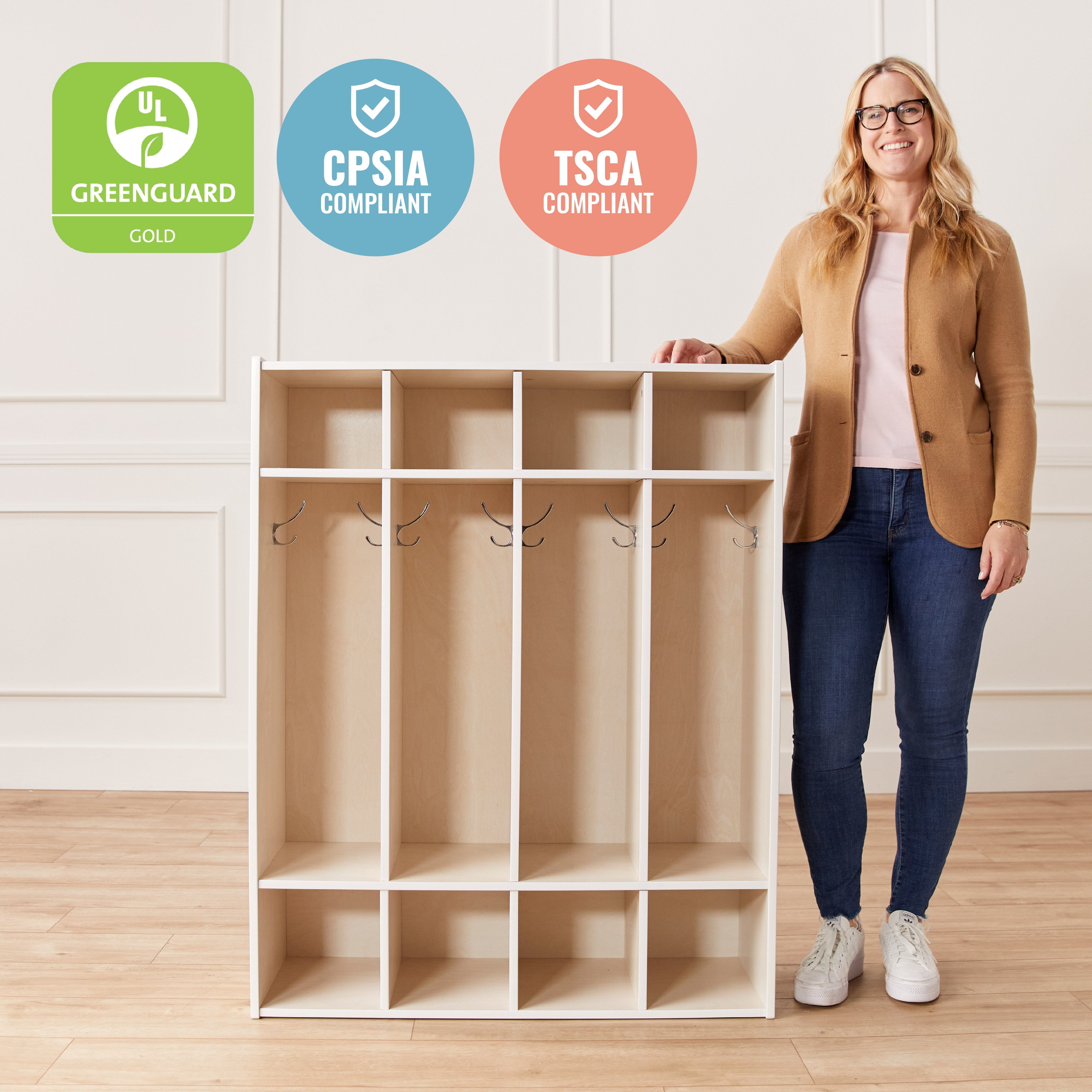 Streamline 4-Section Coat Locker