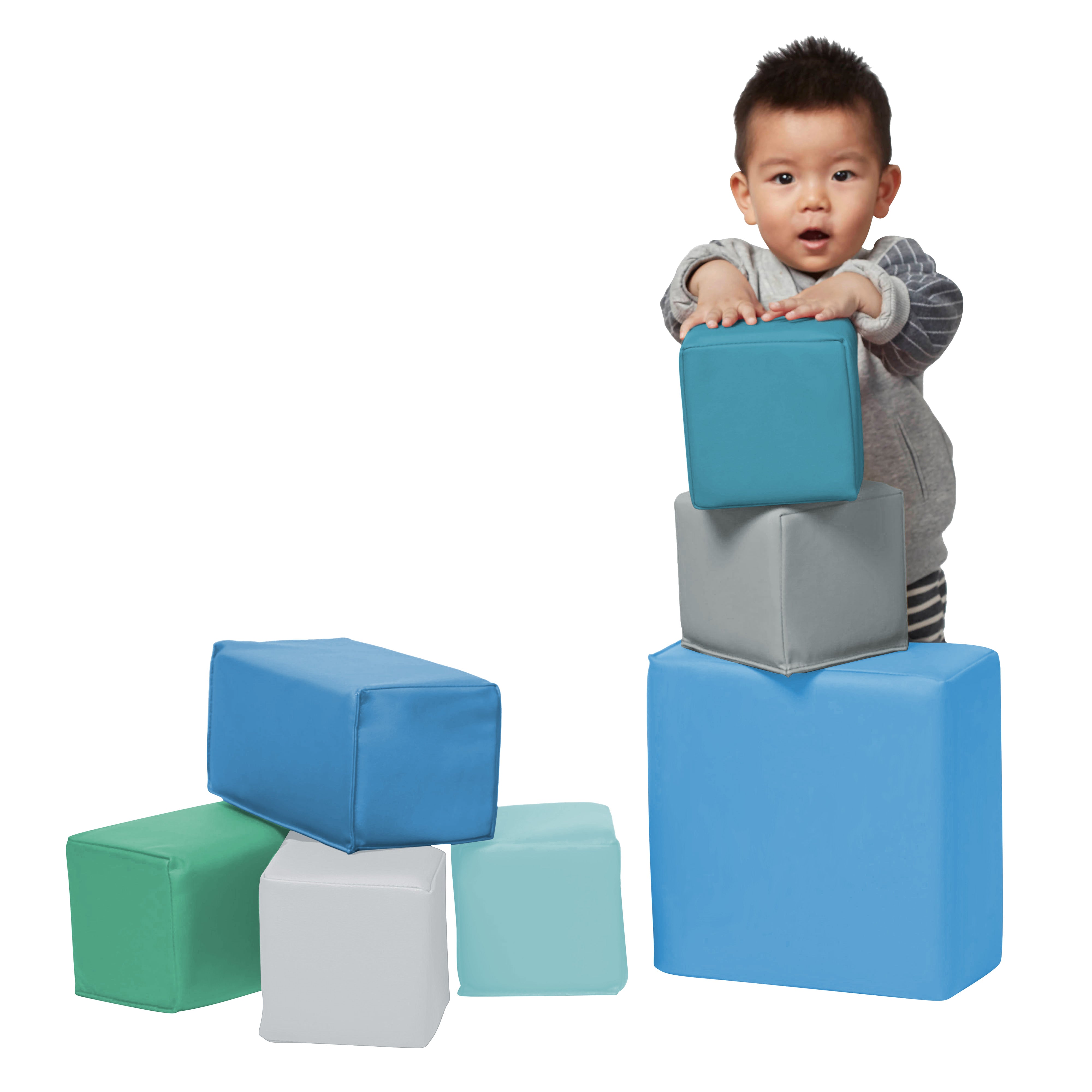 Toddler Foam Building Blocks, Foam Playset, 7-Piece