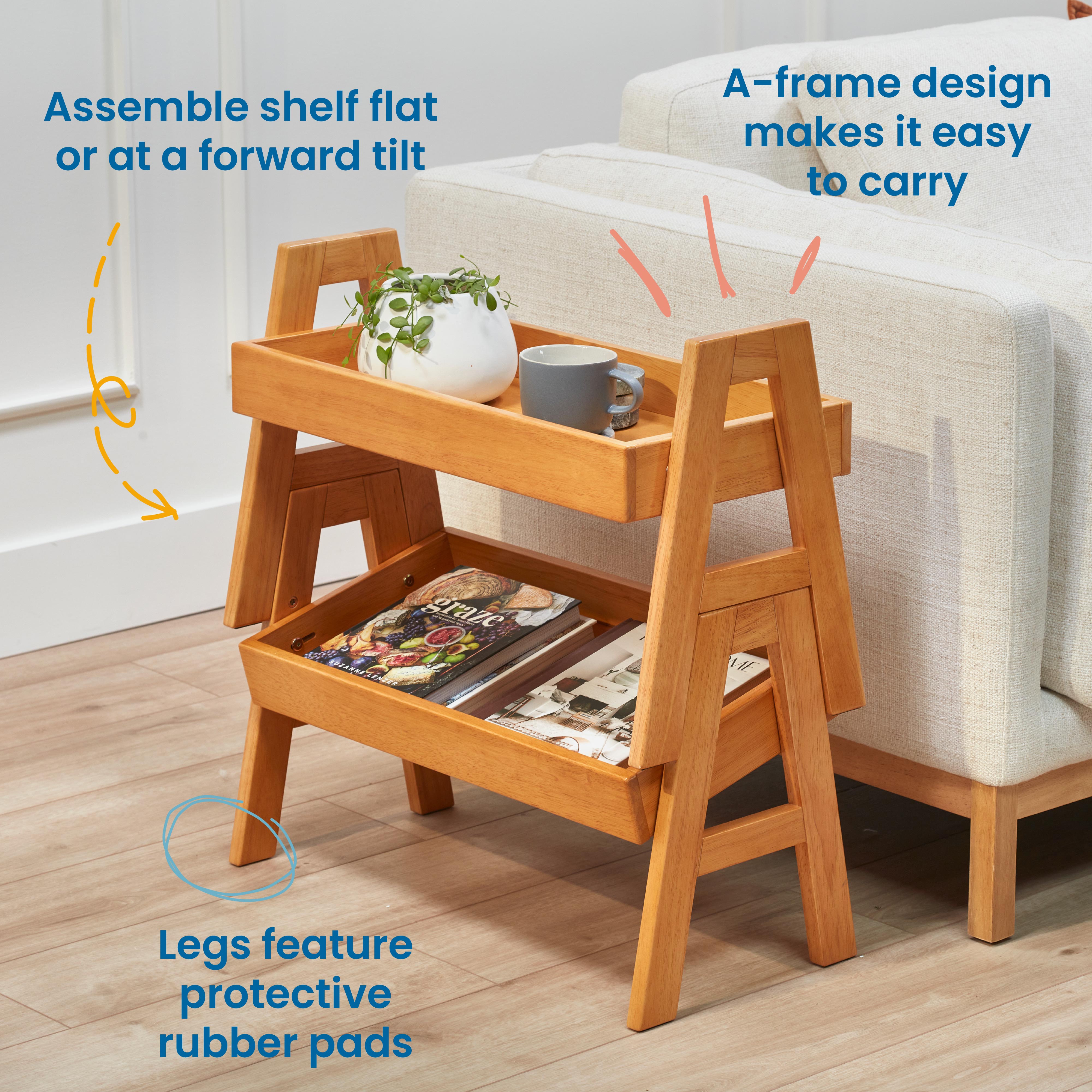 Adjustable Stacking Shelf Organizer with Full Edge