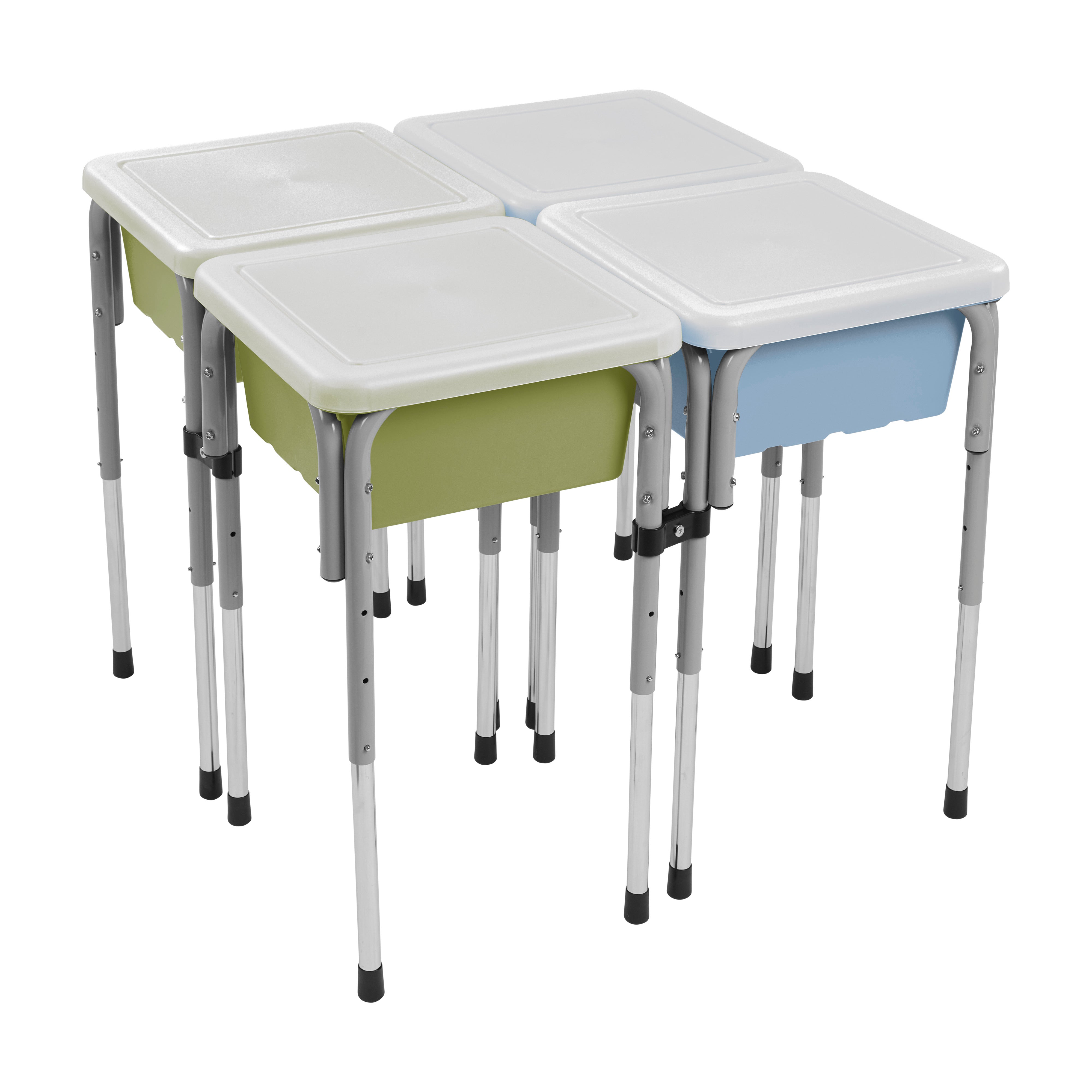 4-Station Sand and Water Adjustable Play Table