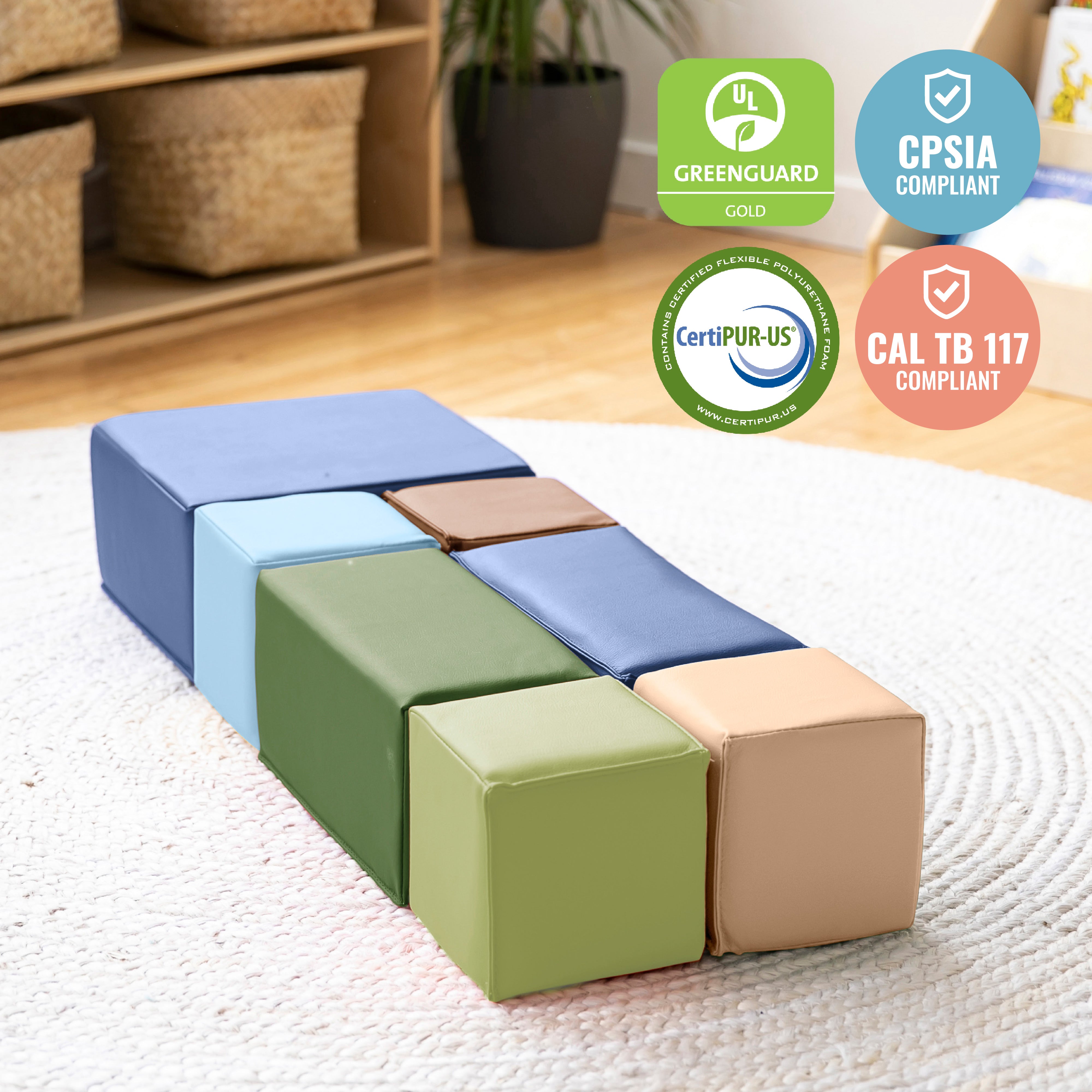 Big Foam Building Blocks, 7-Piece