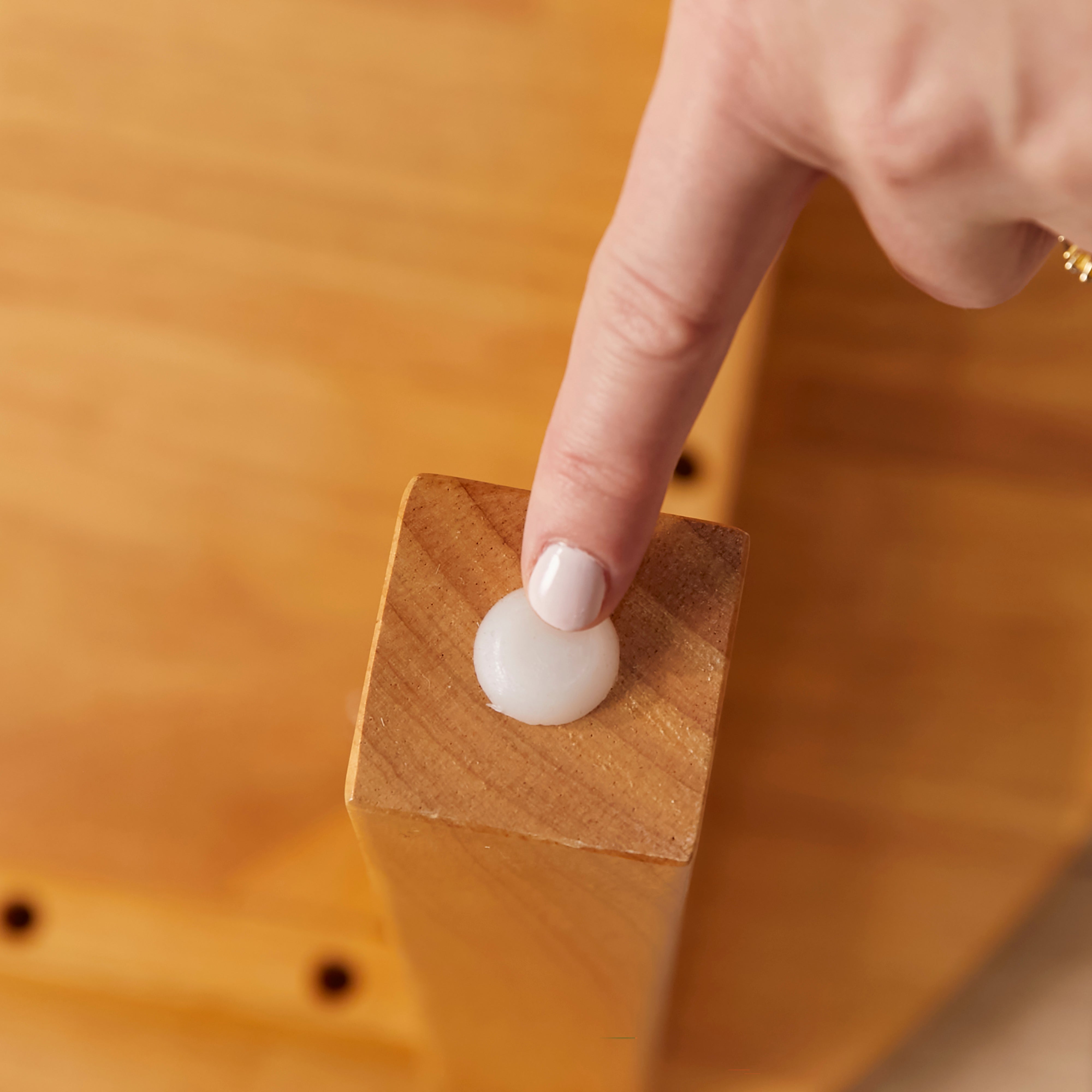 30in x 48in Rectangular Hardwood Table with 16in Legs and Four 8in Chairs, 5-Piece