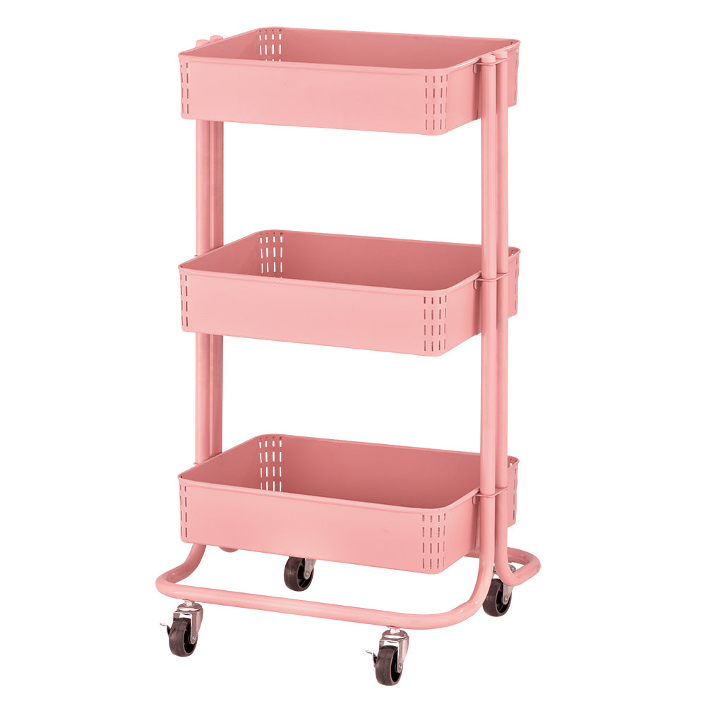 3-Tier Metal Rolling Utility Cart