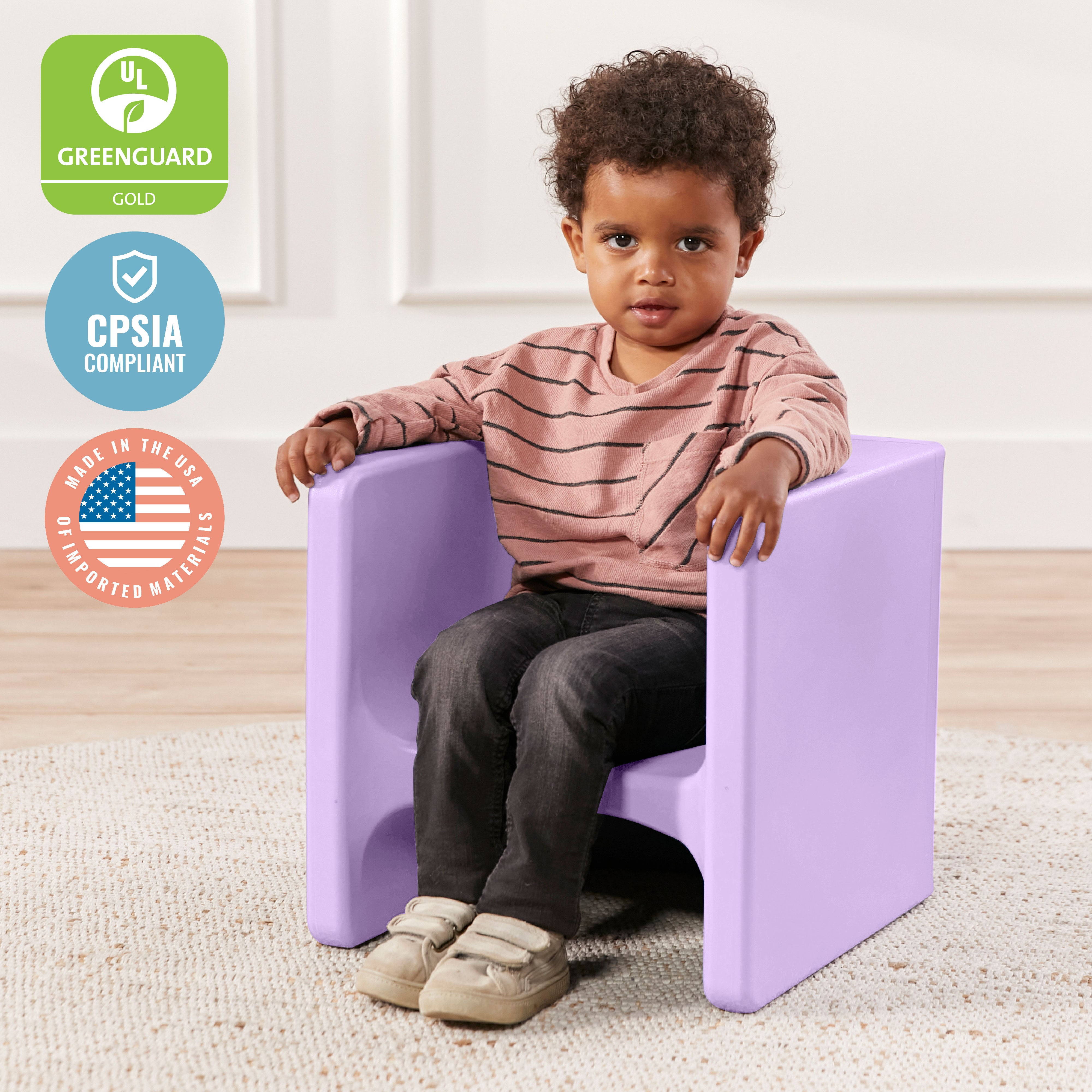 Tri-Me Table and Cube Chair Set, 3-Piece