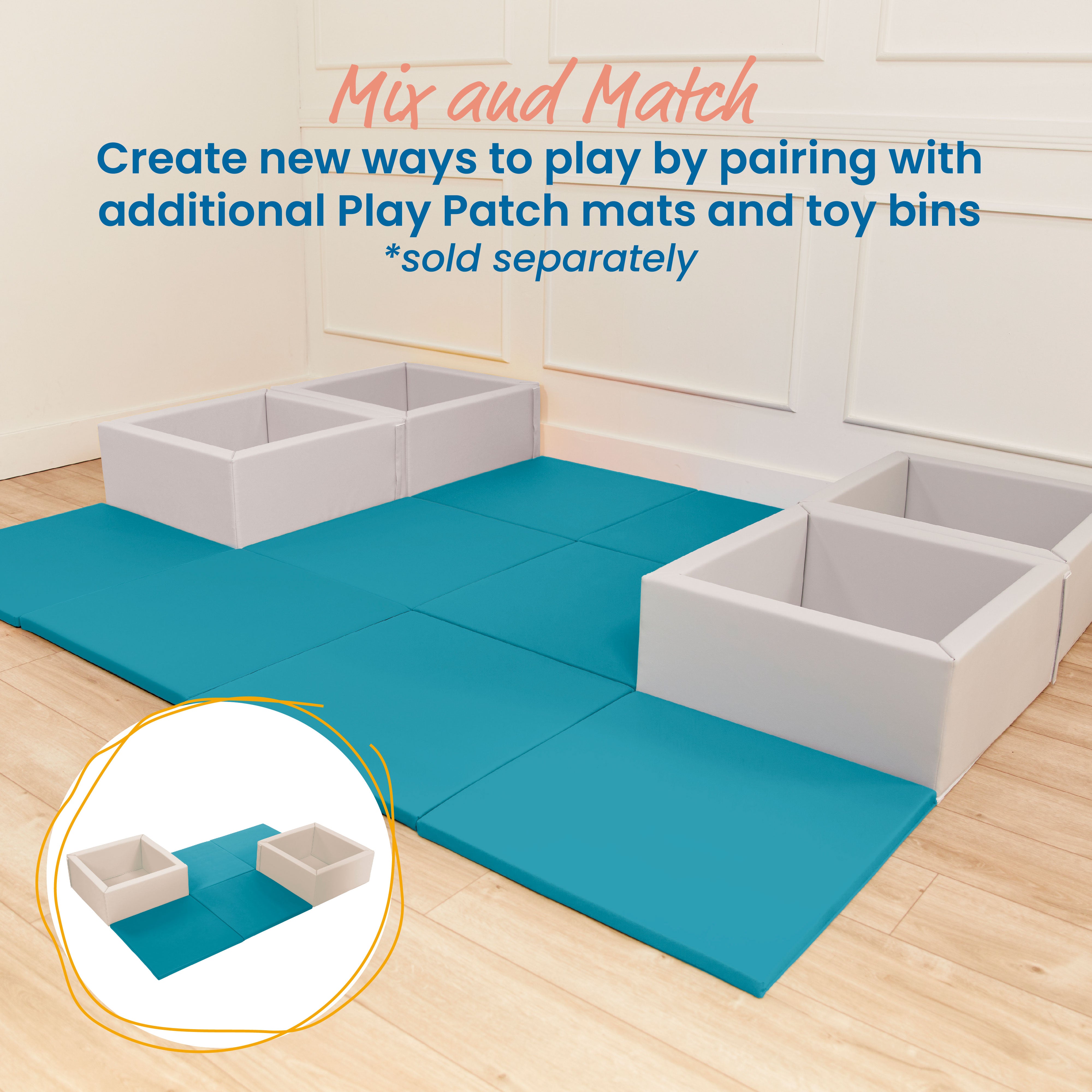Play Patch Activity Mat Squares, 4-Pack