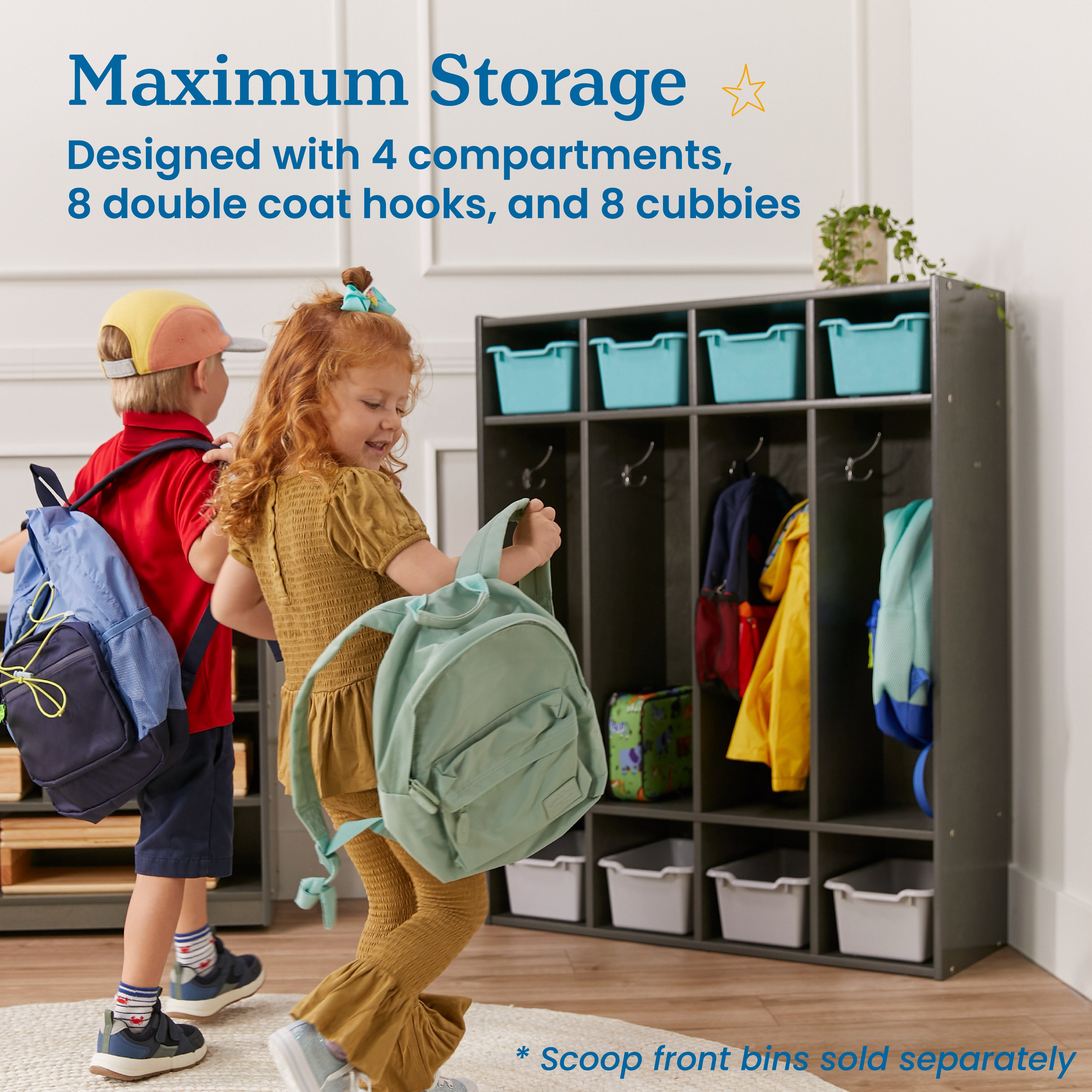 Streamline 4-Section Coat Locker