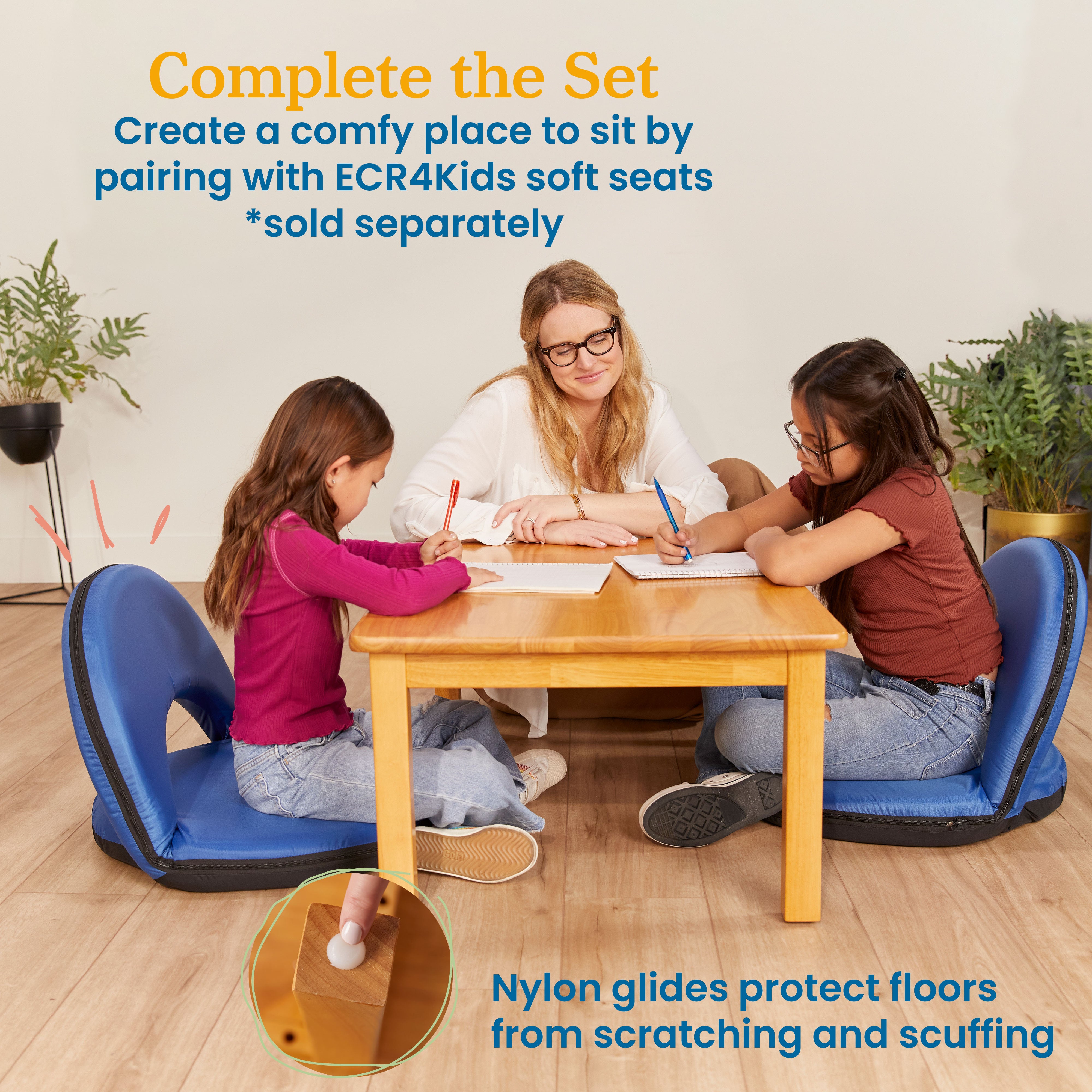 Hardwood Table with 14in Legs