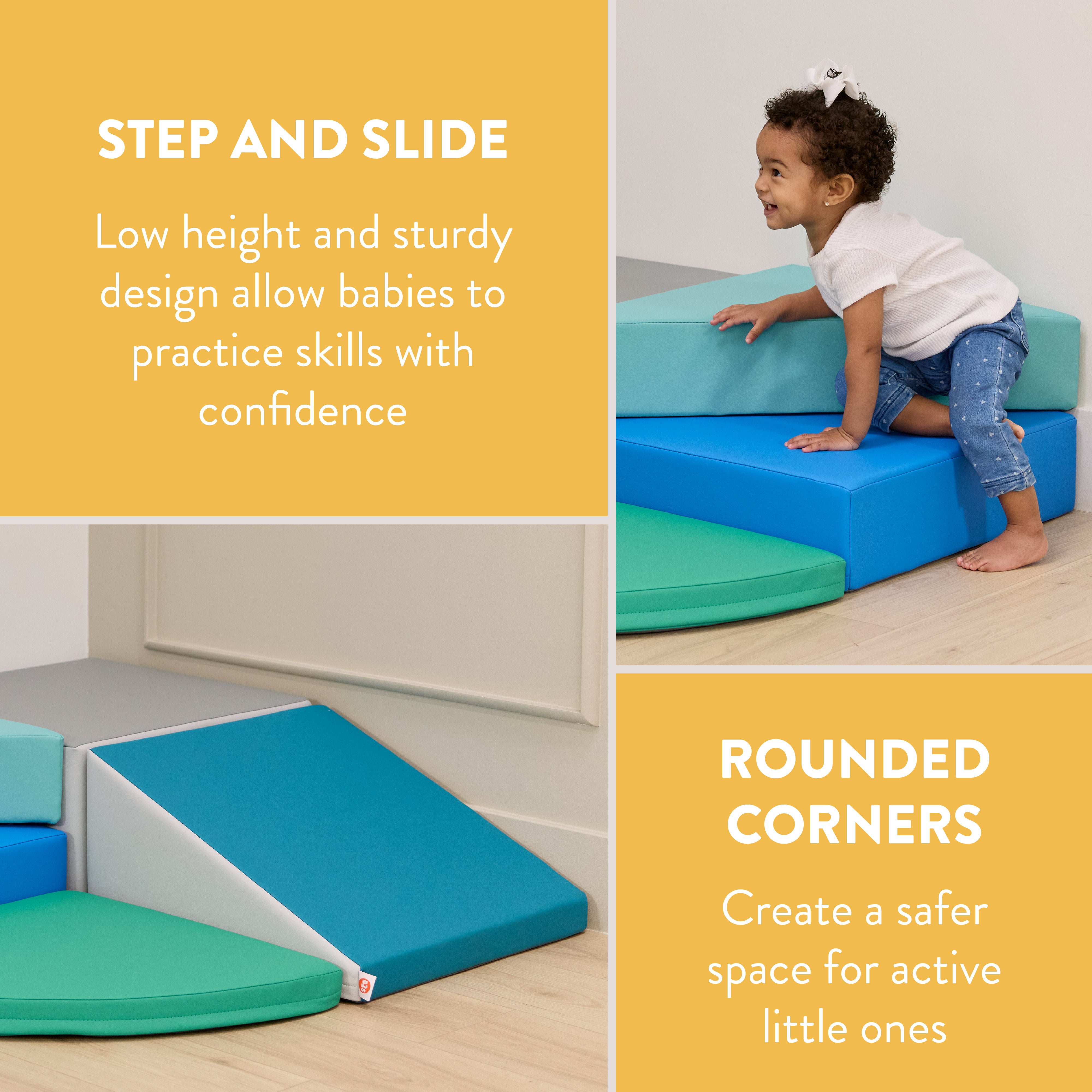 Little Haven Twist Step & Slide Corner Climber, 5-Piece