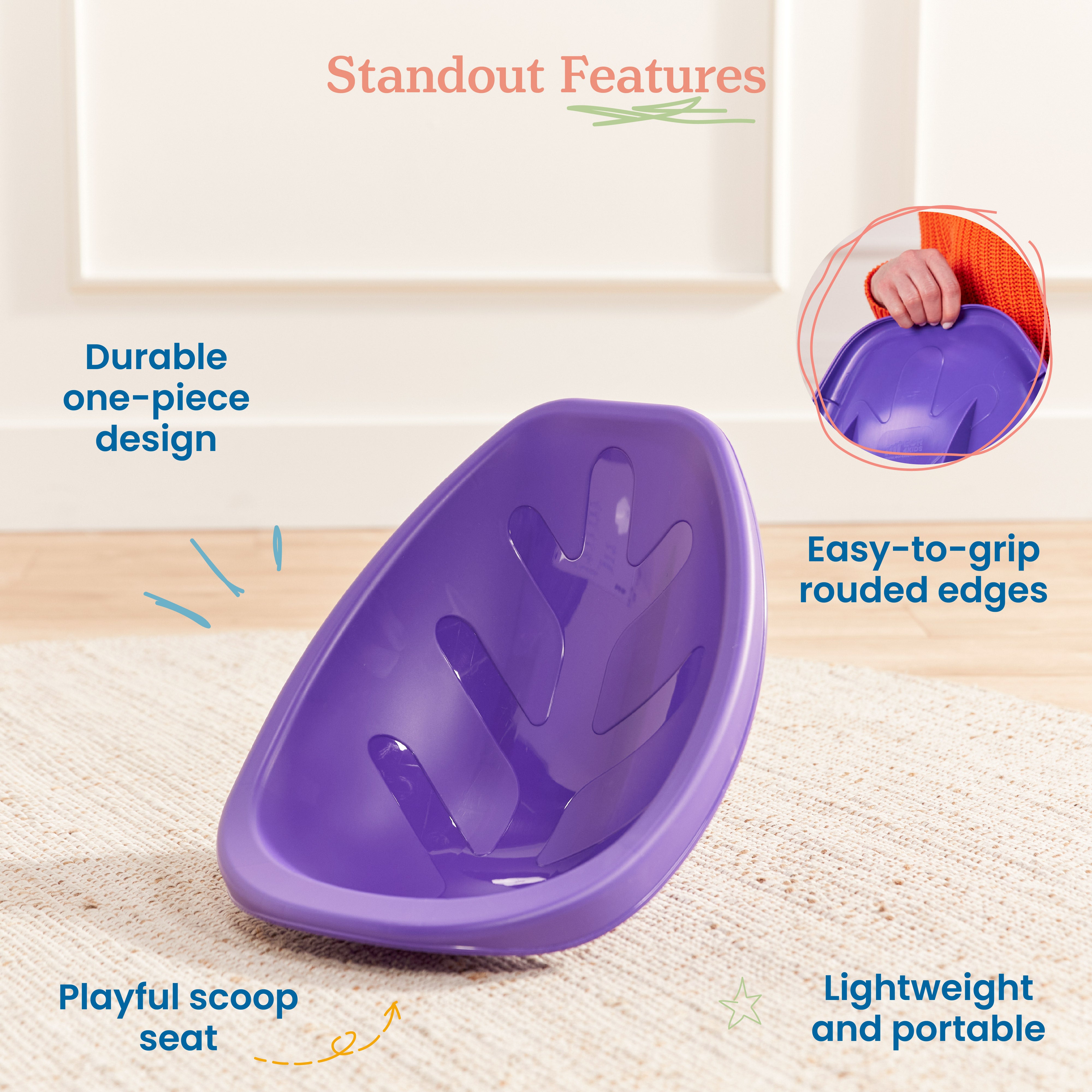 Leaf Scoop Floor Seat, 6-Piece