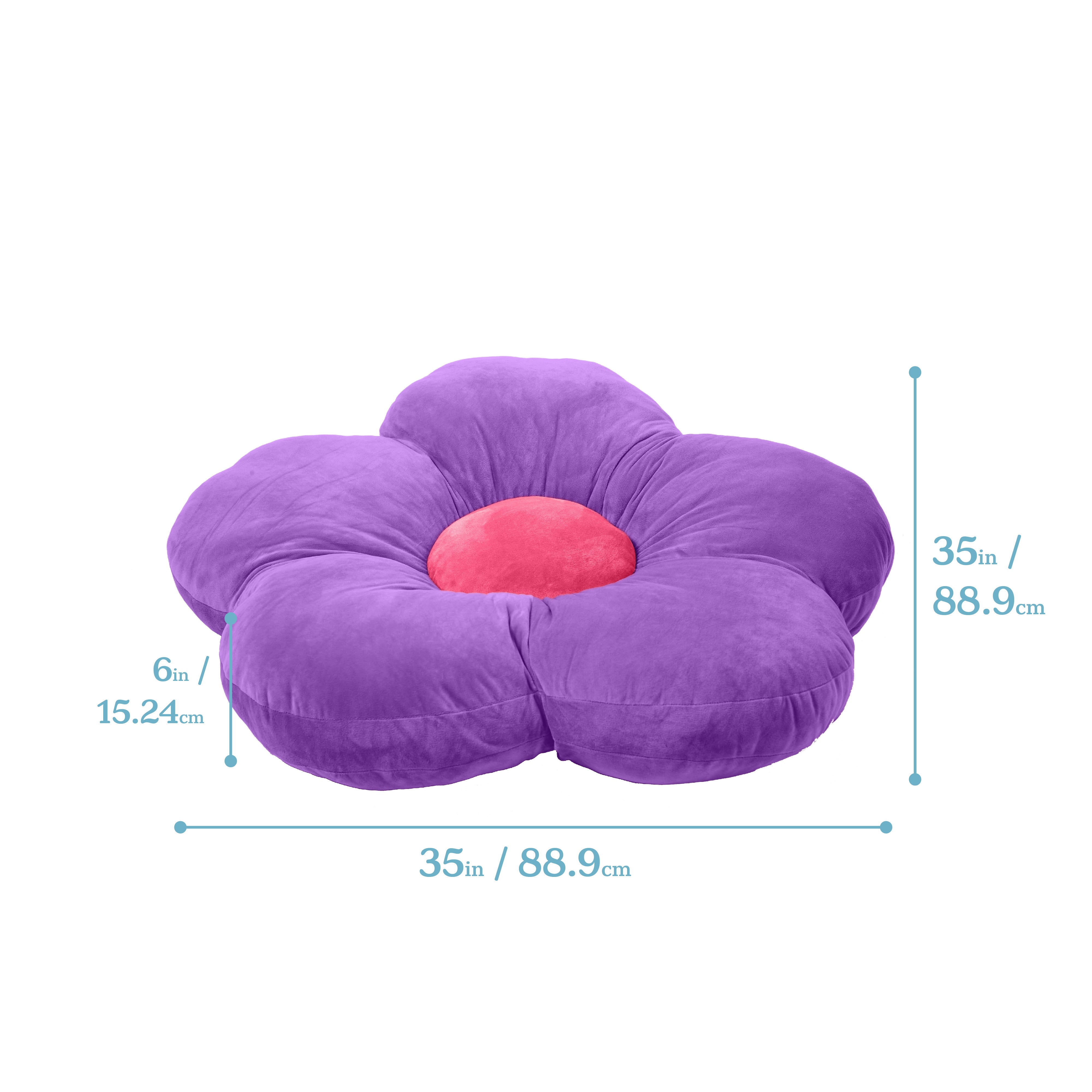 Flower-Shaped Floor Pillow Seat Cushion, 35in
