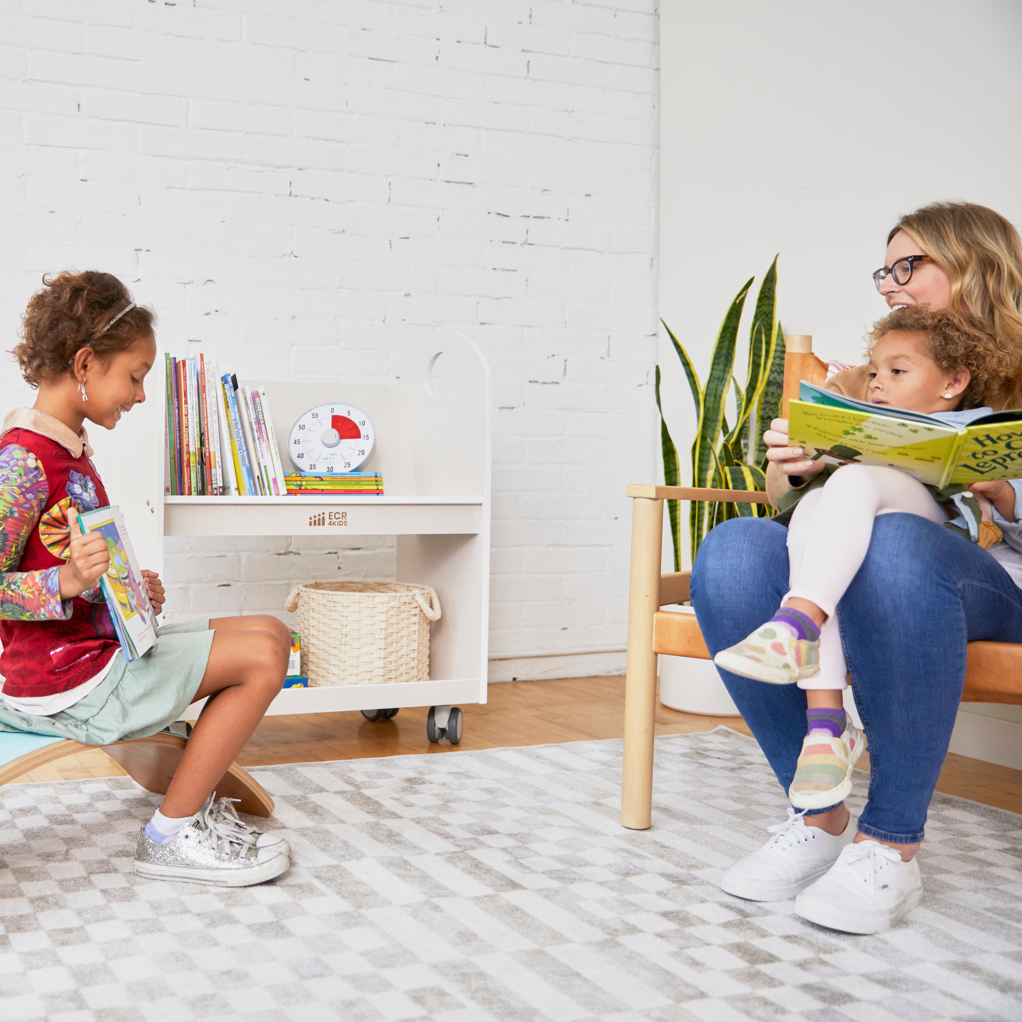 Mobile Book Cart with Countdown Timer