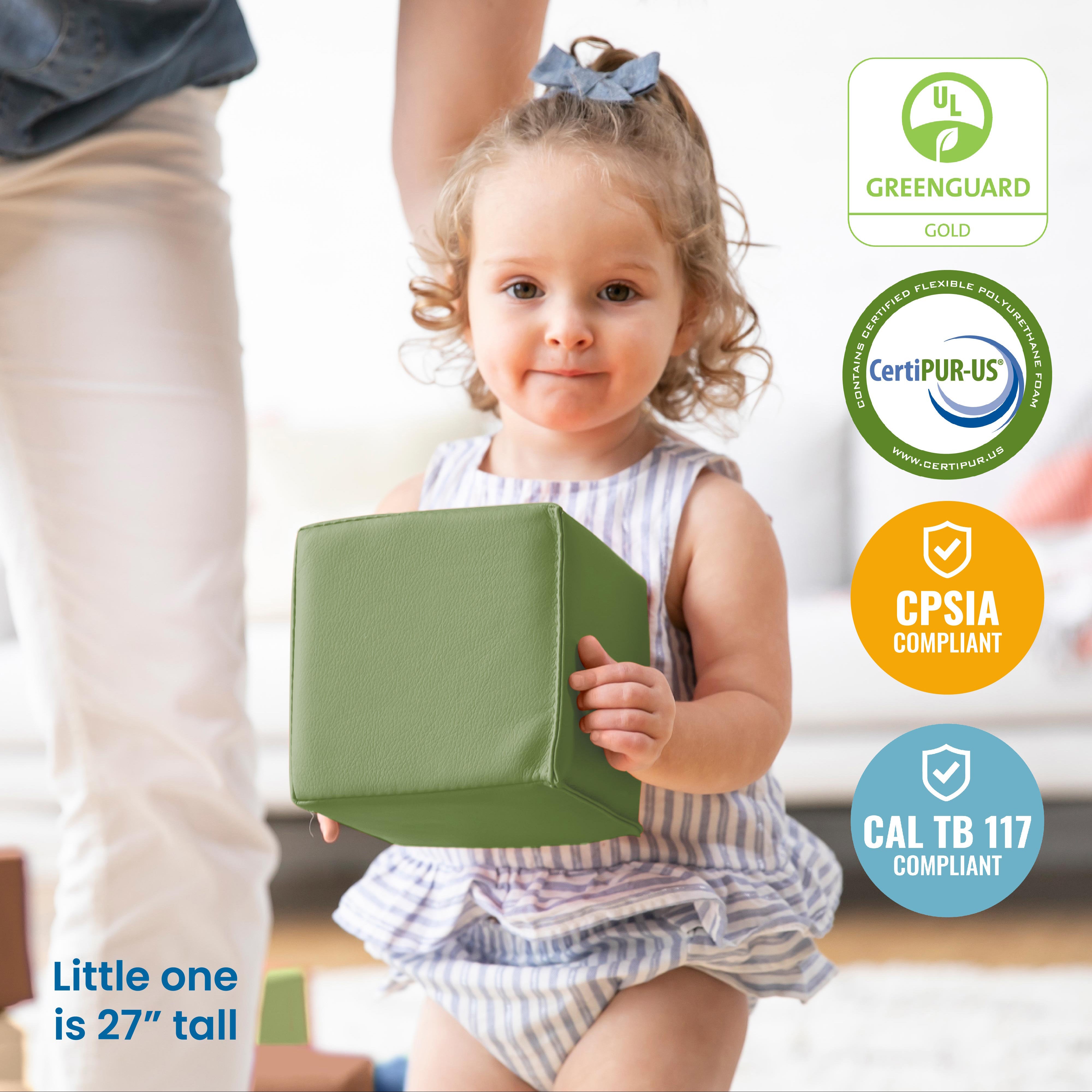 Patchwork Toddler Stacking Blocks, 12-Piece