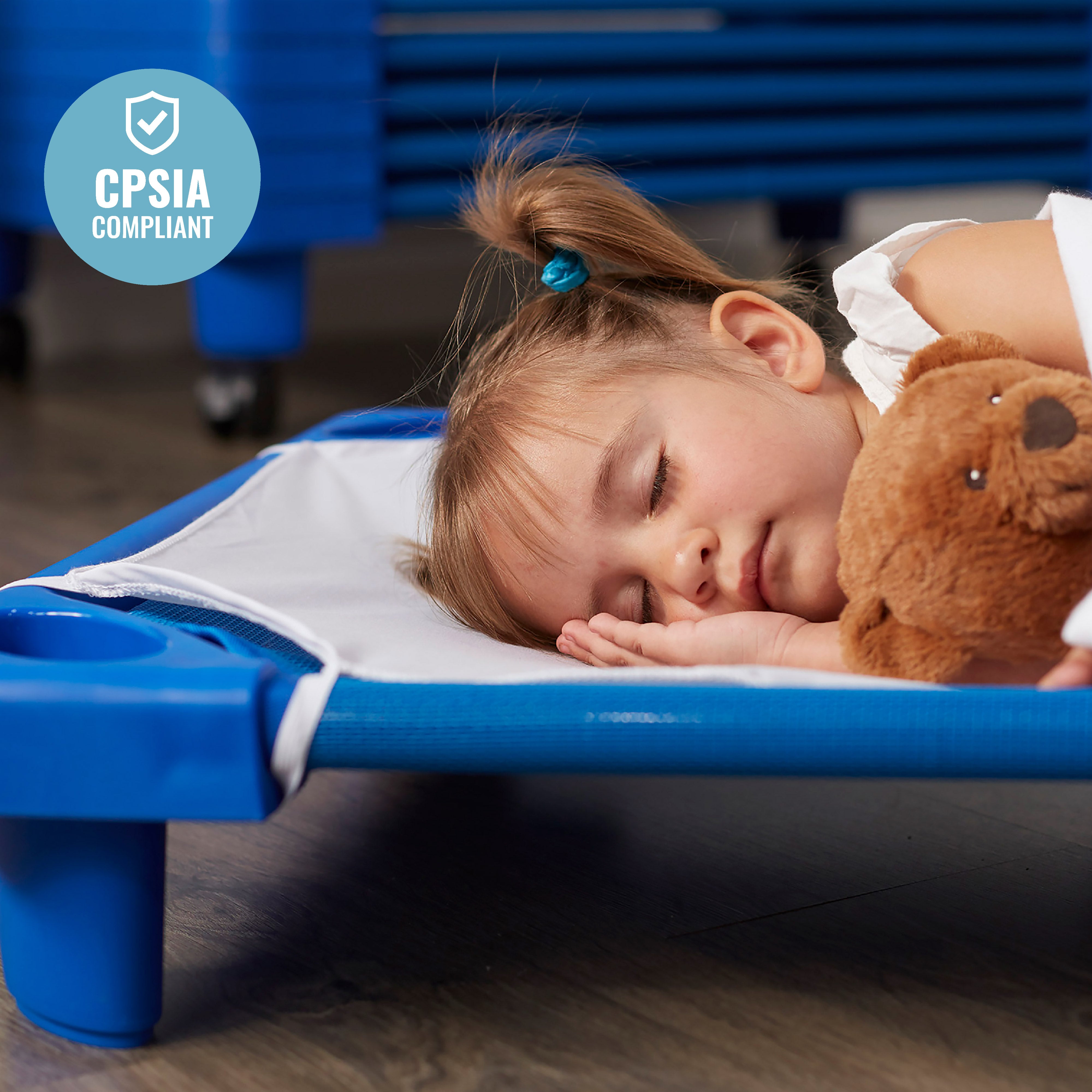 Toddler Cot Sheet with Elastic Straps