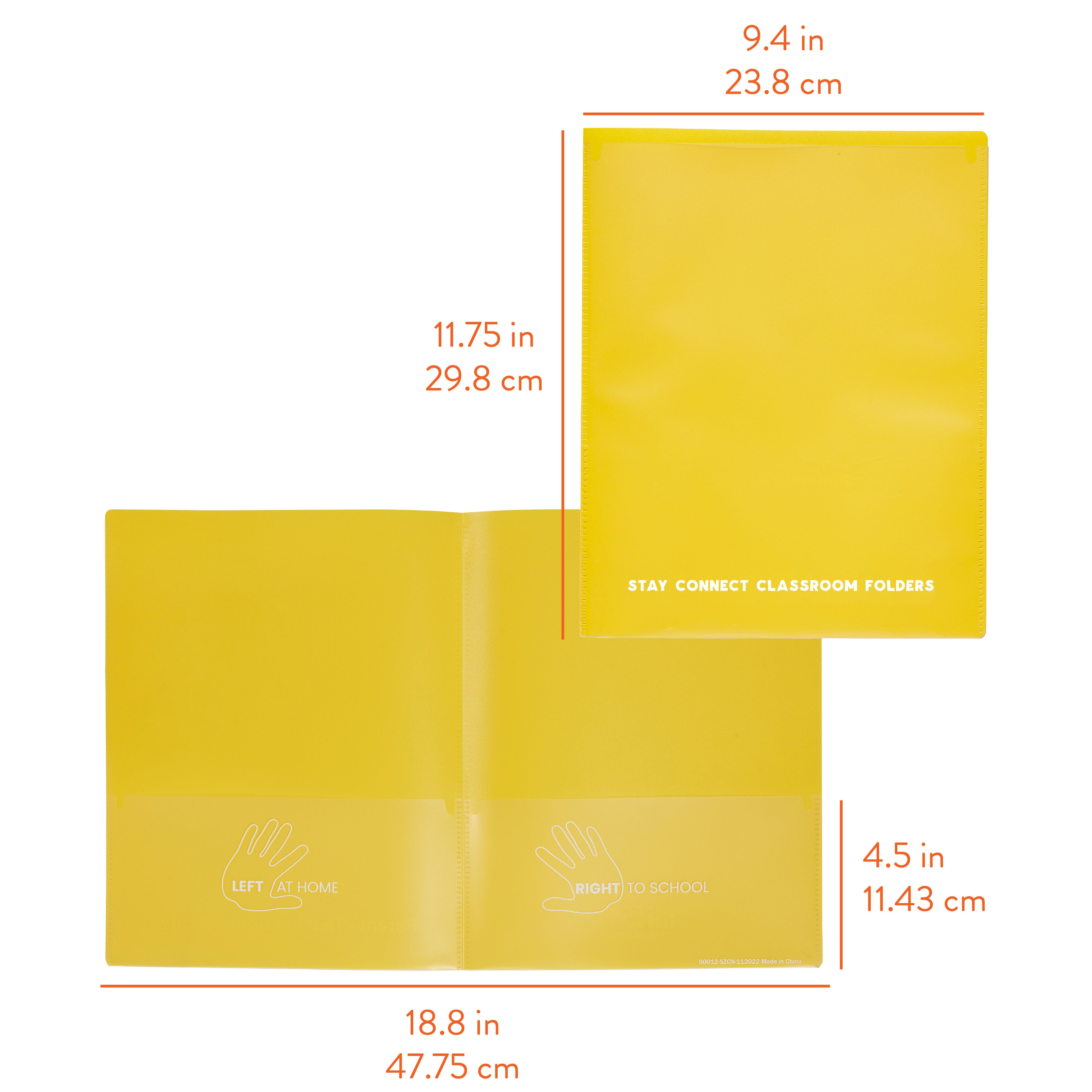 Stay Connect Classroom Folders, 36-Piece