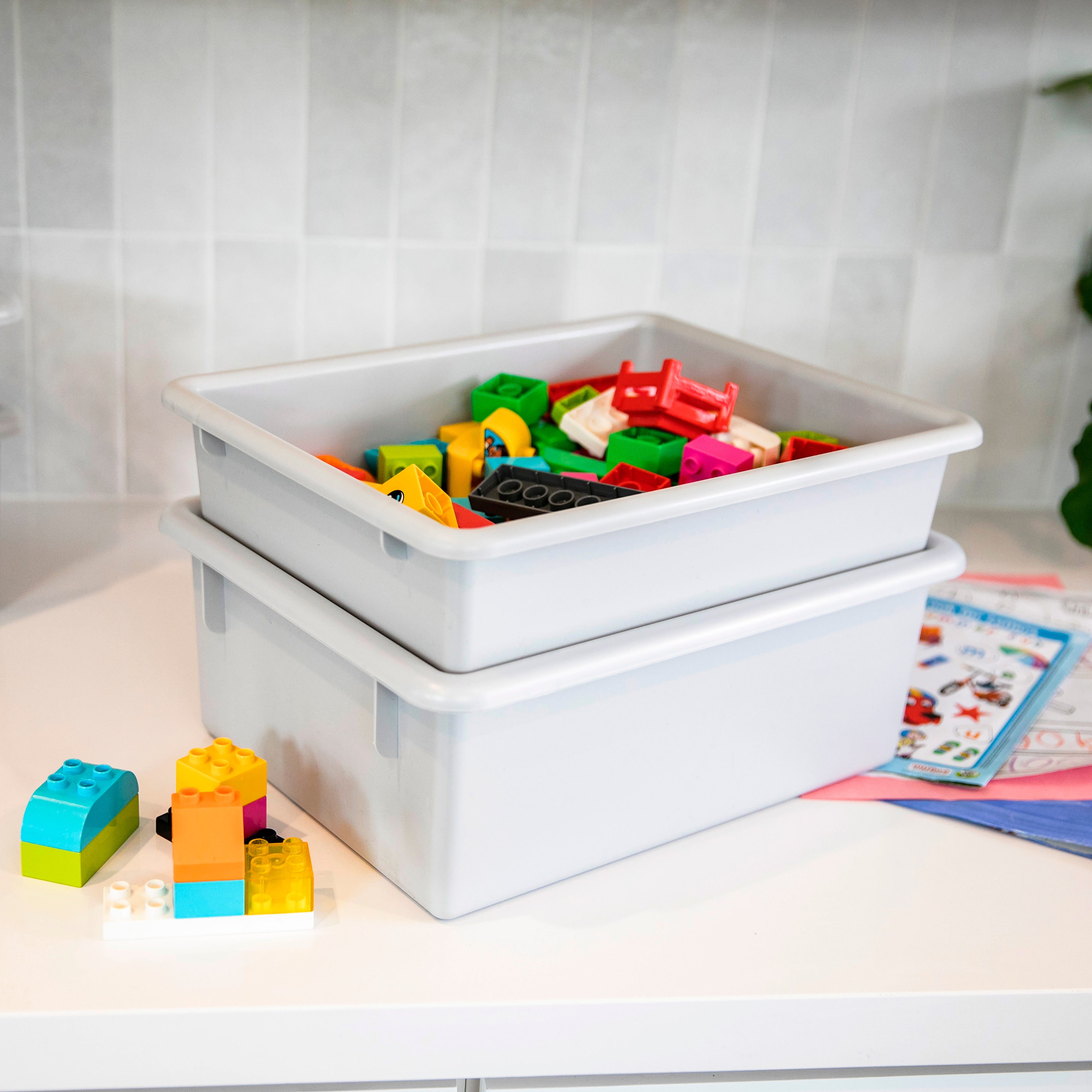 Letter Size Deep Tray with Lid, 10-Piece