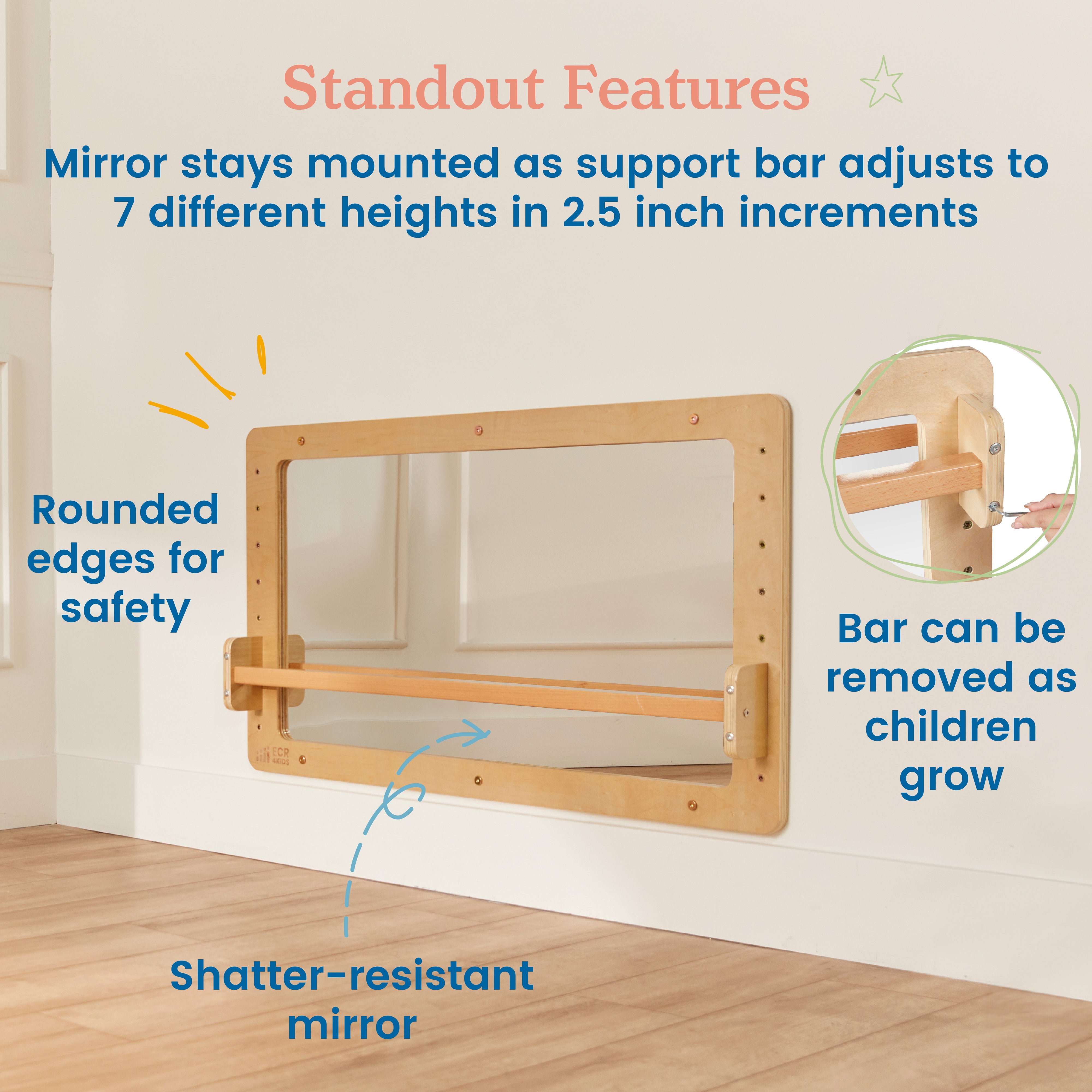 Wall-Mounted Coordination Mirror