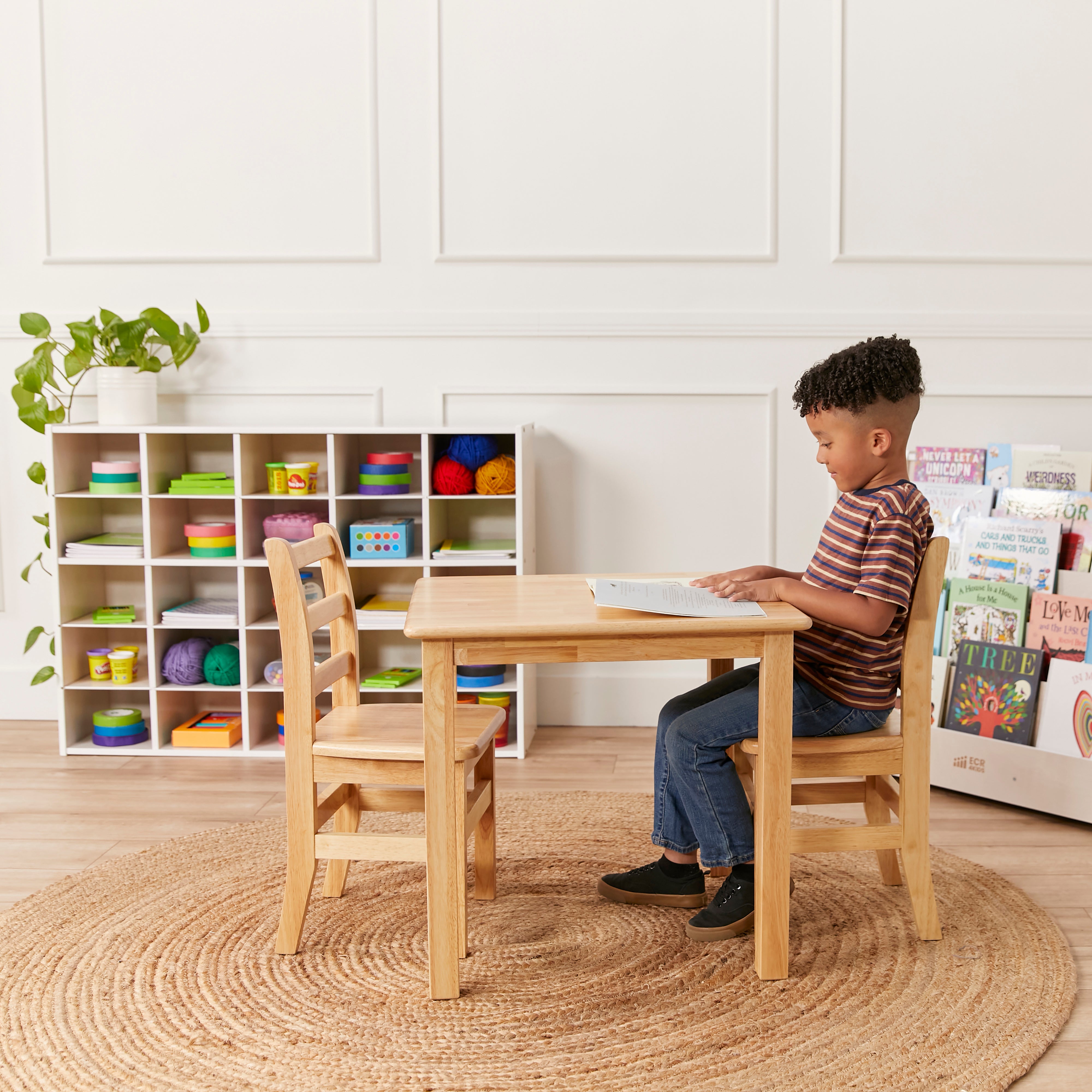 Streamline 25 Cubby Tray Storage Cabinet, 5x5, Classroom Furniture