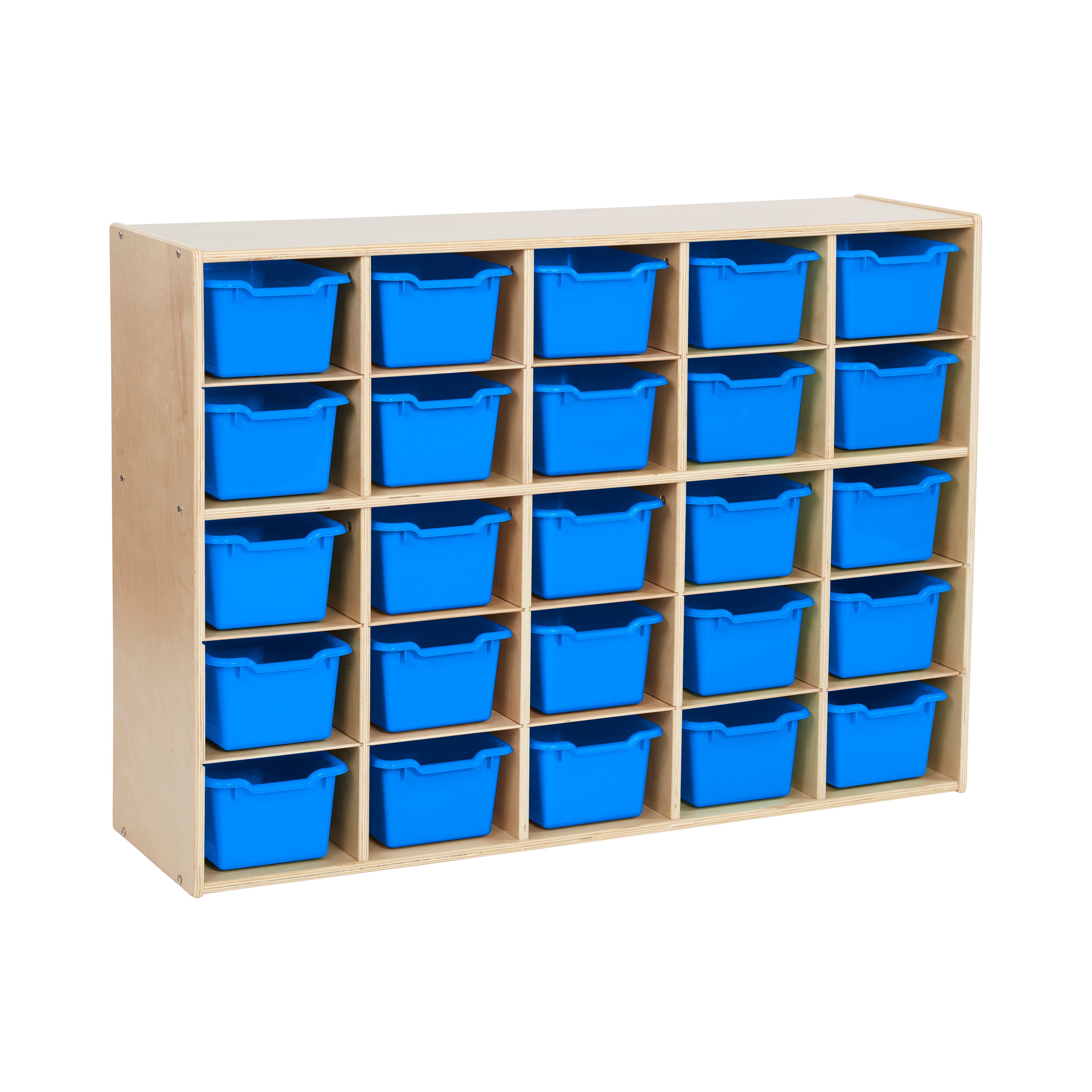 Streamline 25 Cubby Tray Cabinet and 25 Scoop Front Bins, 5x5