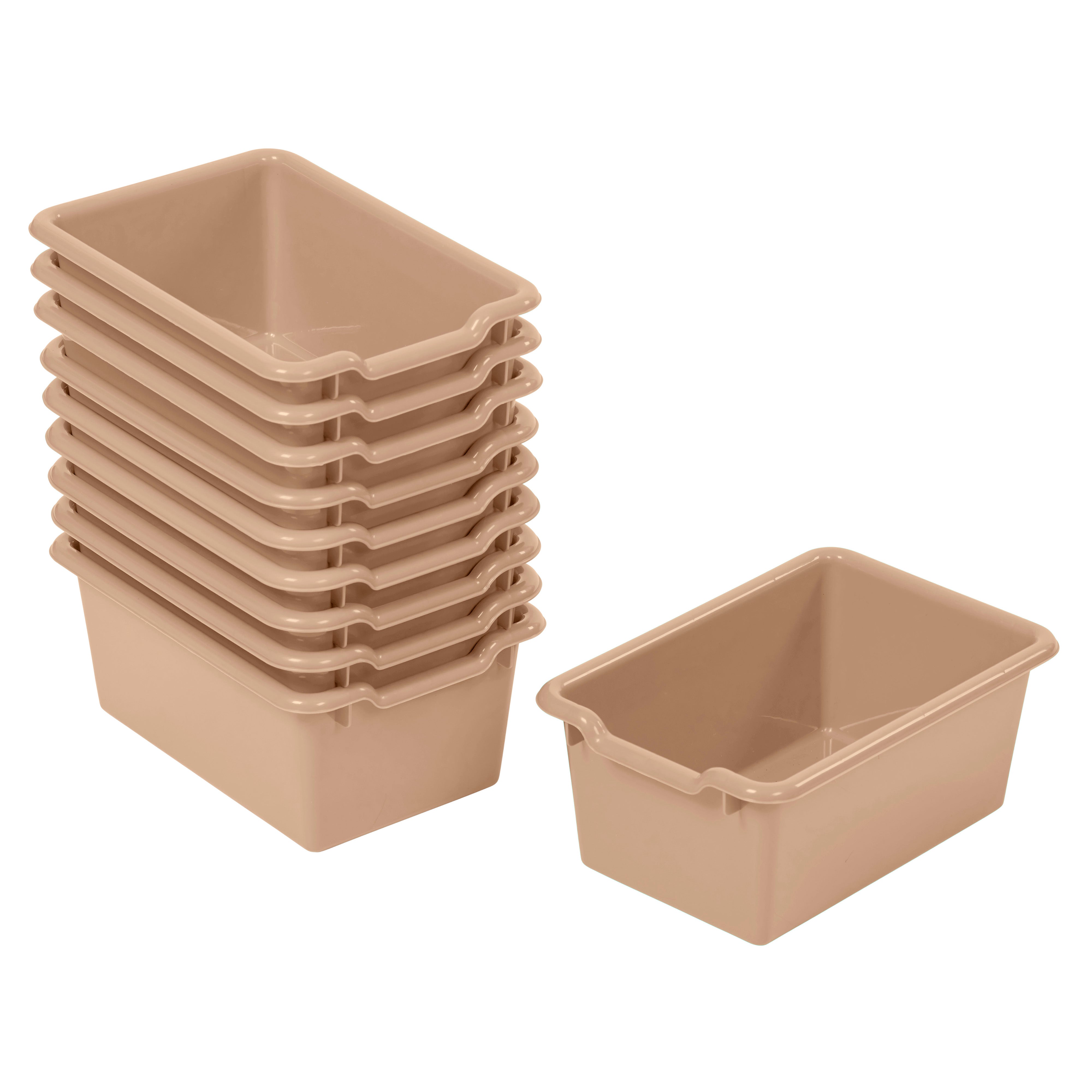 Scoop Front Storage Bins, 10-Piece