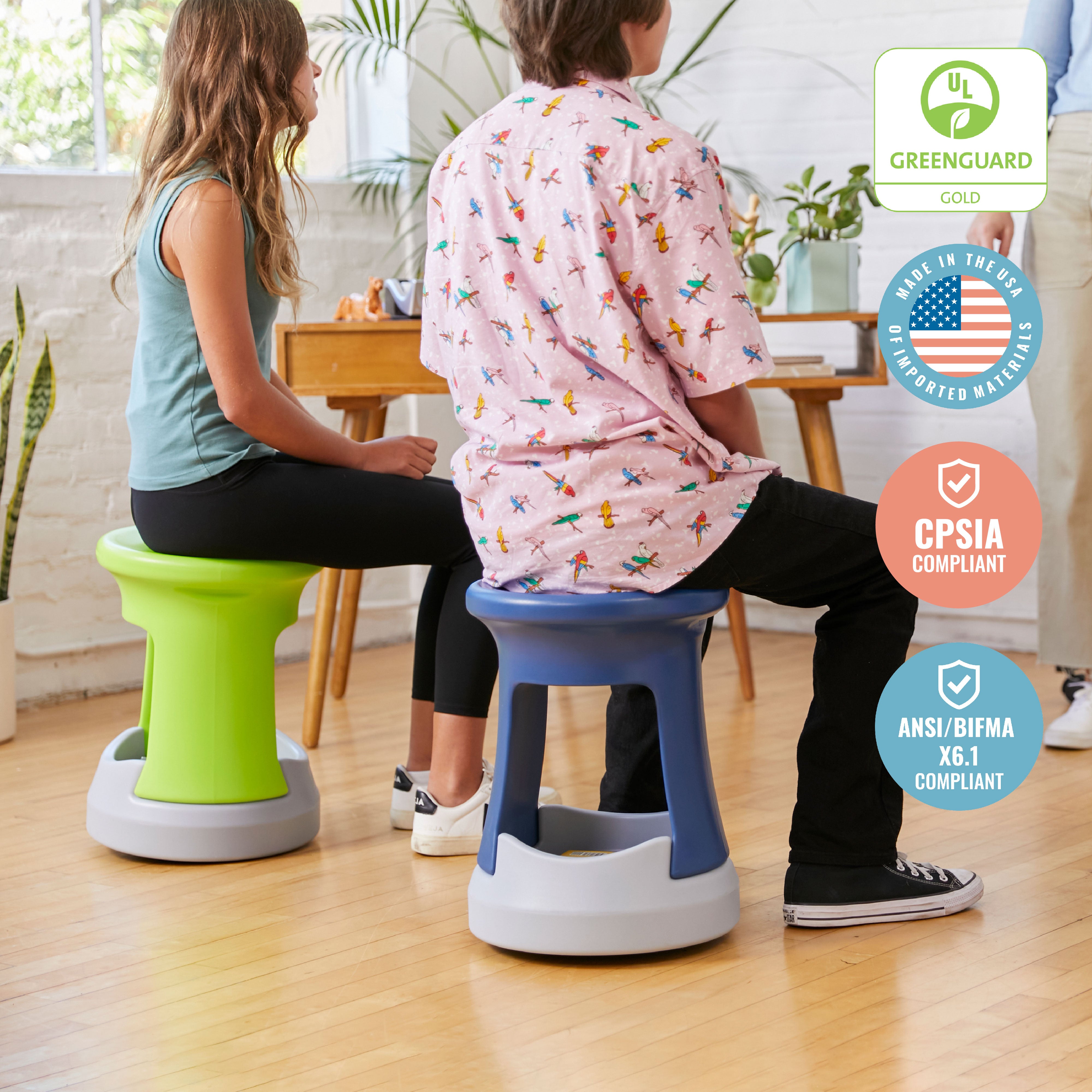 Storage Wobble Stool, 18in Seat Height