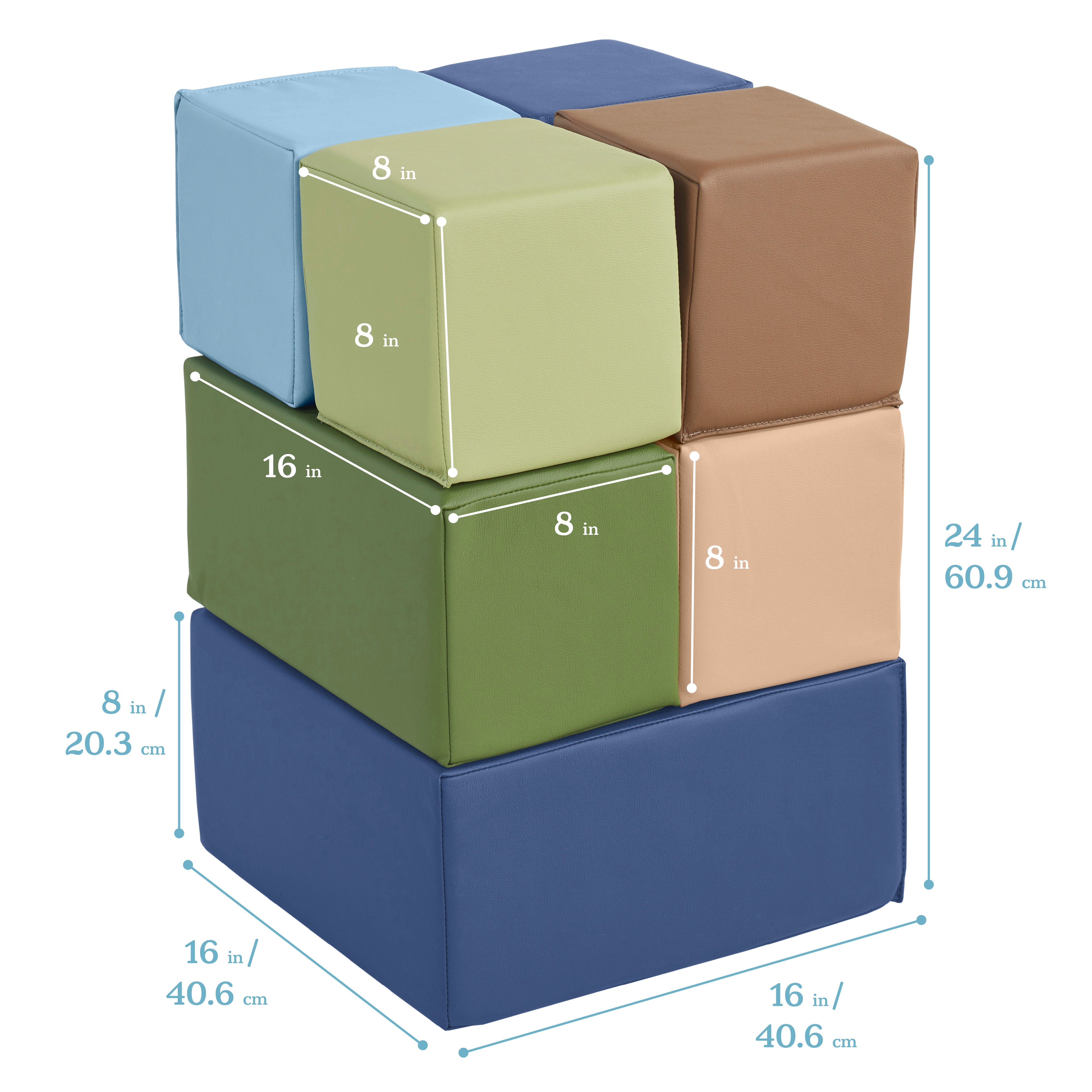 SoftZone Big Foam Building Blocks, 7-Piece
