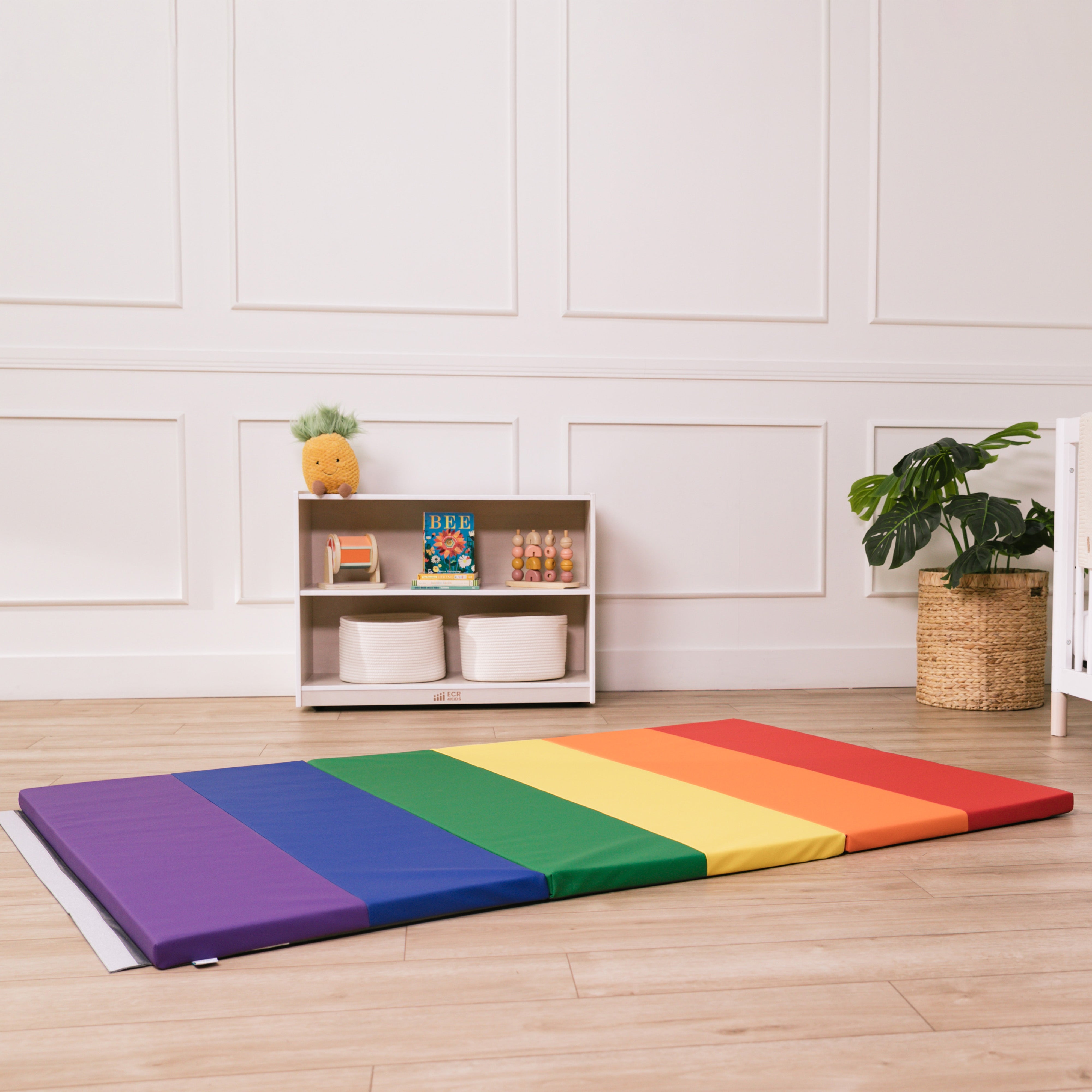 6-Section Rainbow Runway Activity Mat