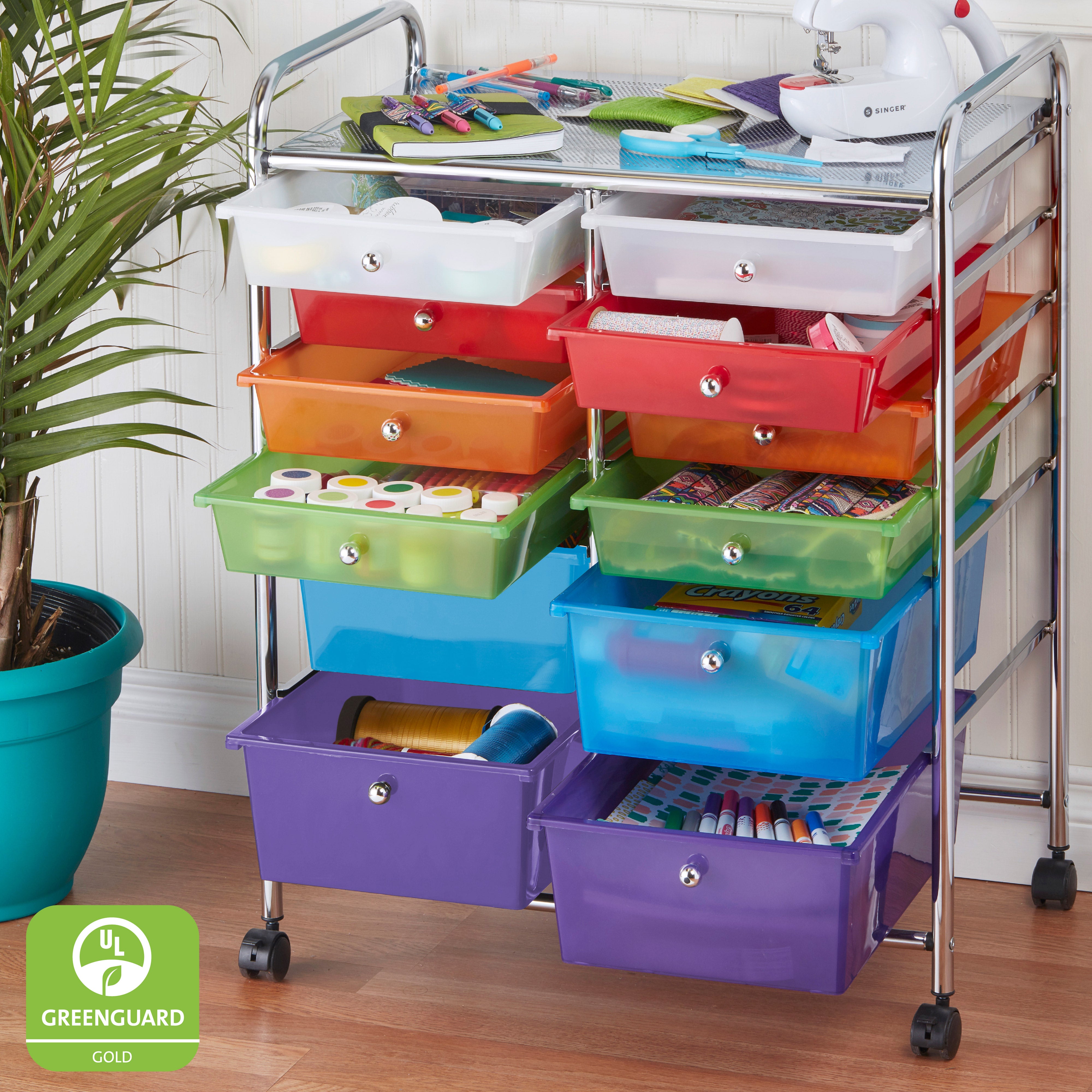12-Drawer Everyday Rolling Utility Storage Cart