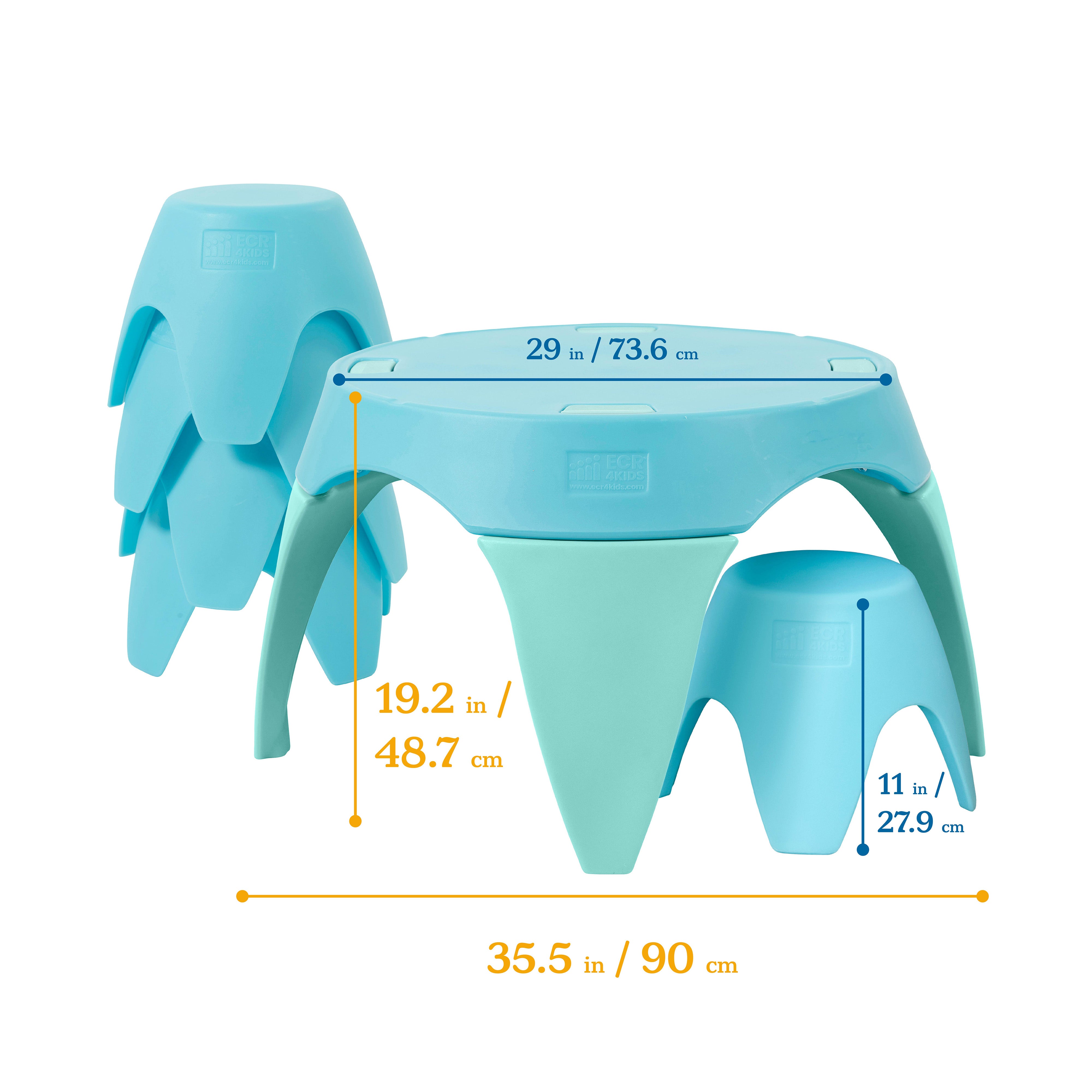 Ayana Table and Stool Set, 5-Piece