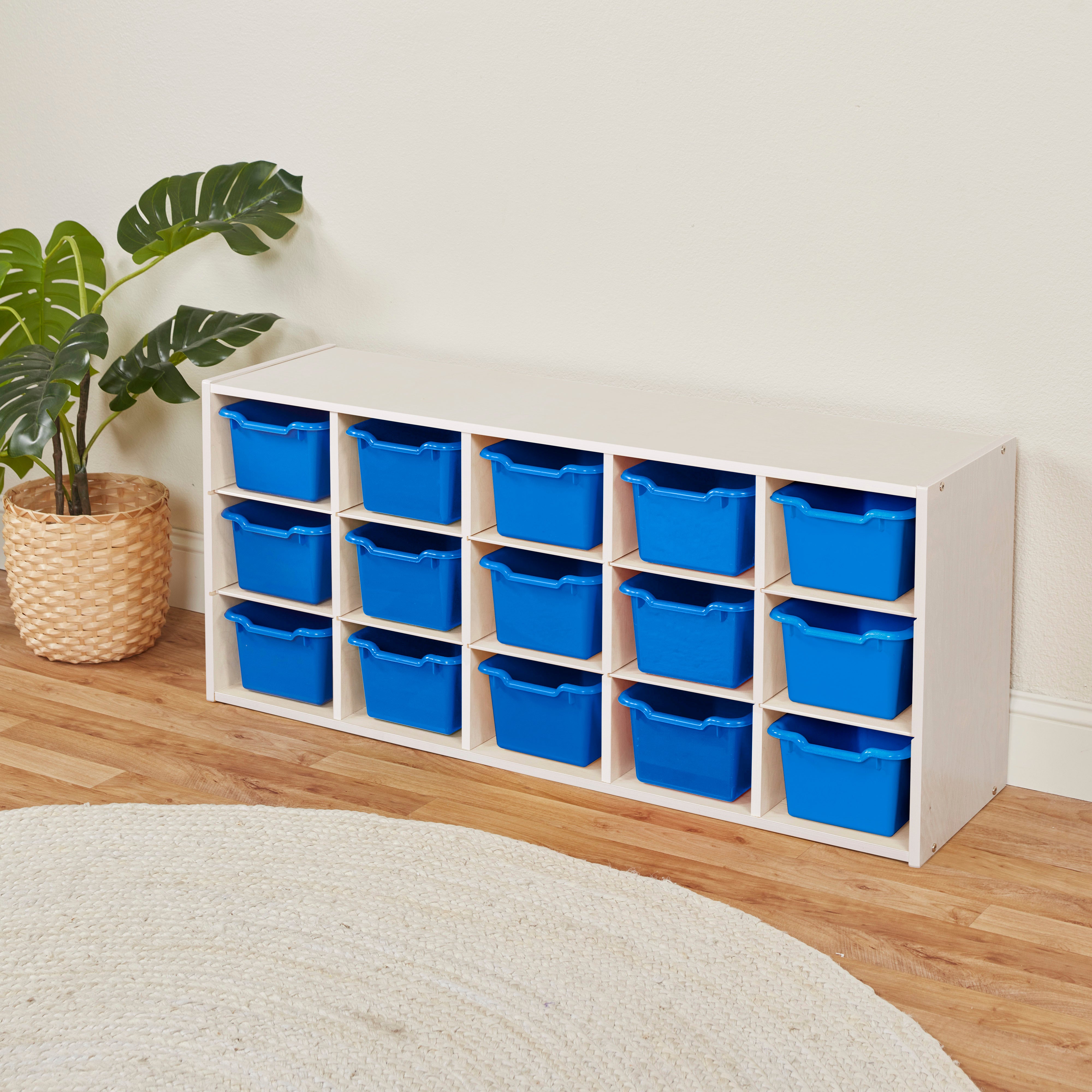 Streamline 15 Cubby Tray Cabinet and 15 Scoop Front Bins, 3x5