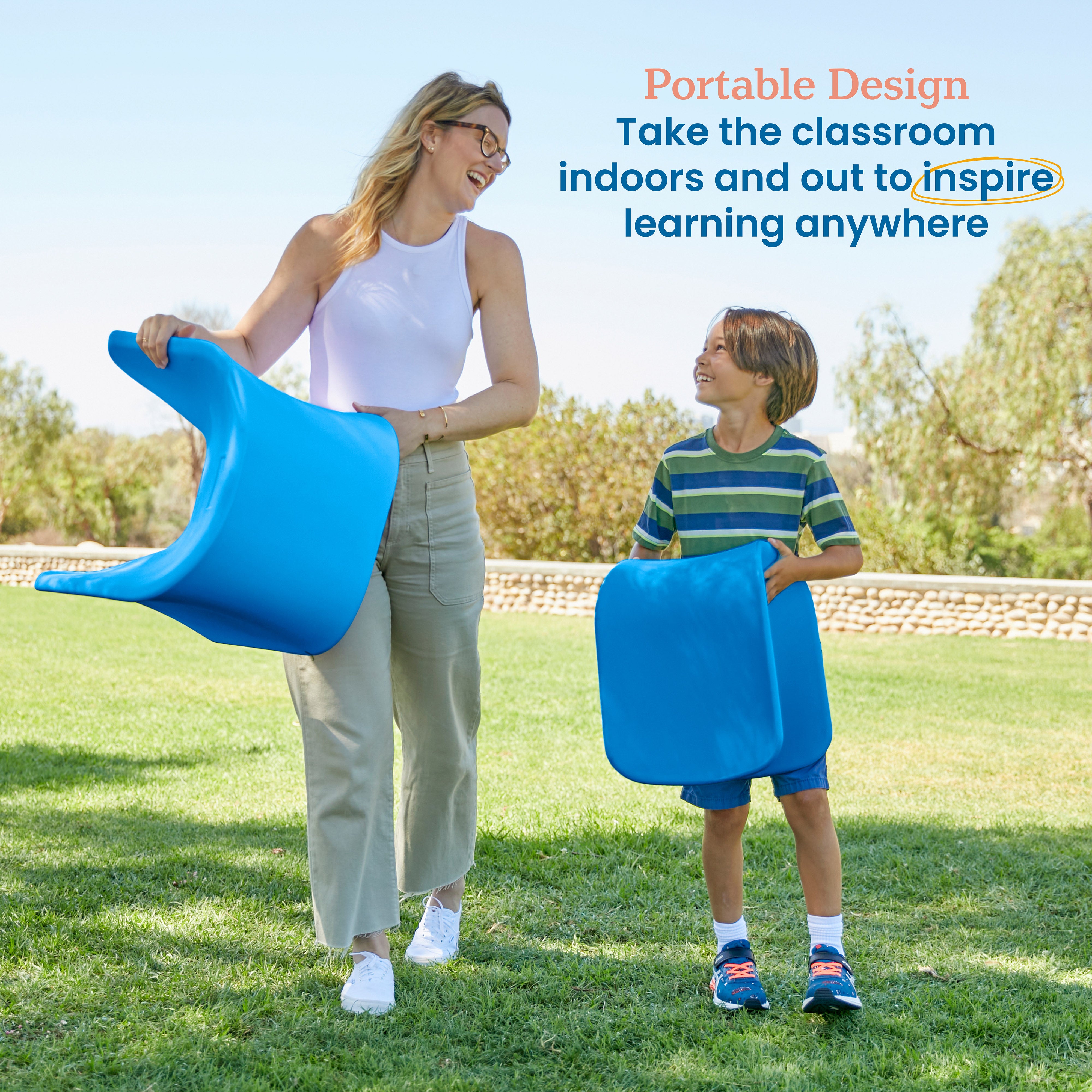 Wave Seat, 14in - 15.1in Seat Height, 2-Pack