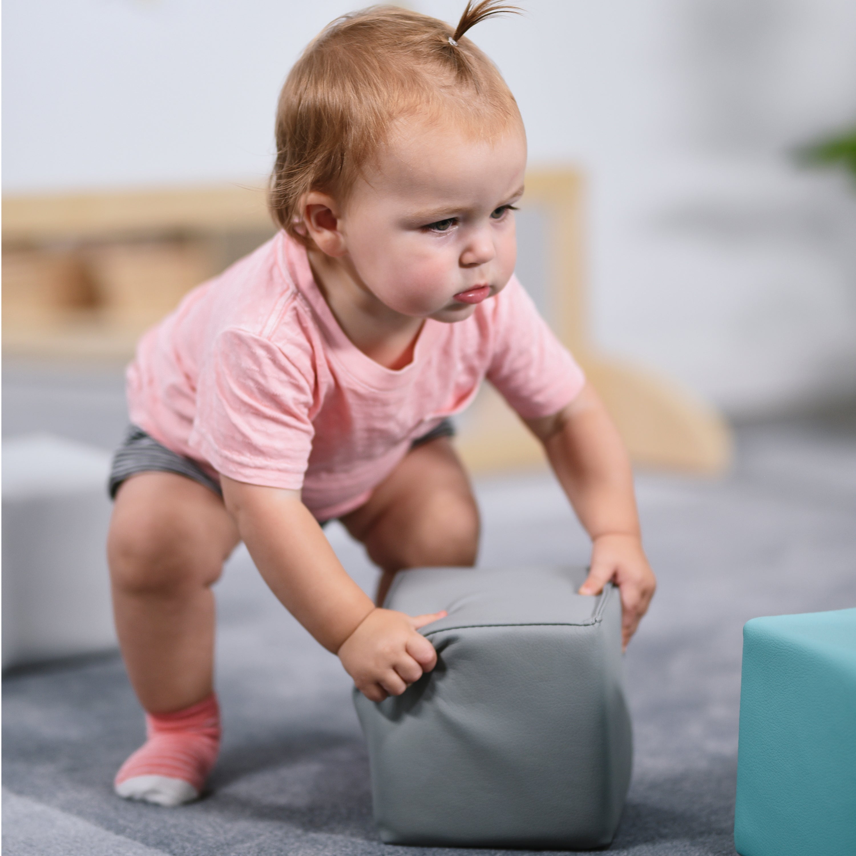 SoftZone Patchwork Toddler Blocks, 12-Piece