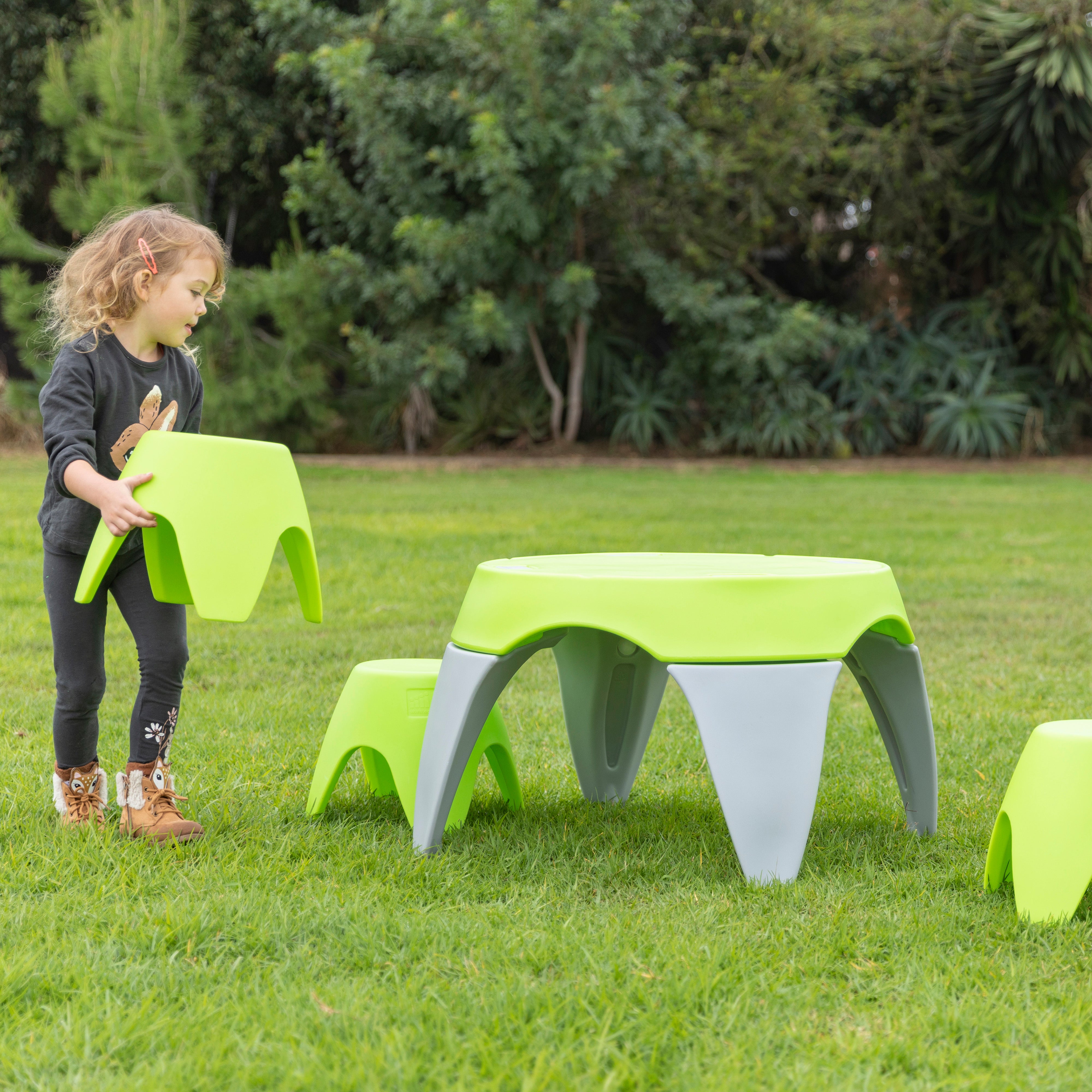 Ayana Table and Stool Set, Kids Furniture, 5-Piece