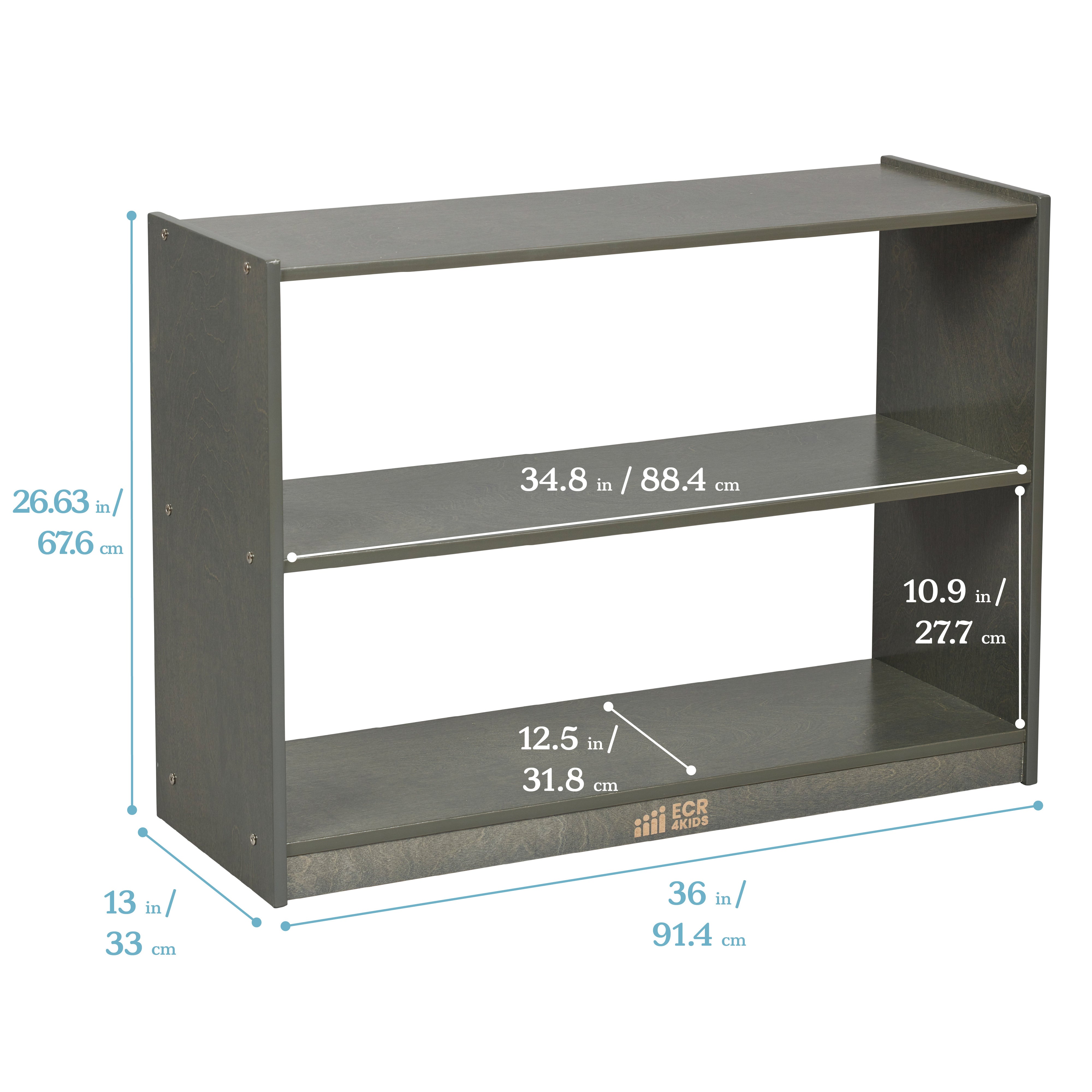 2-Shelf Mobile Island Storage Cabinet