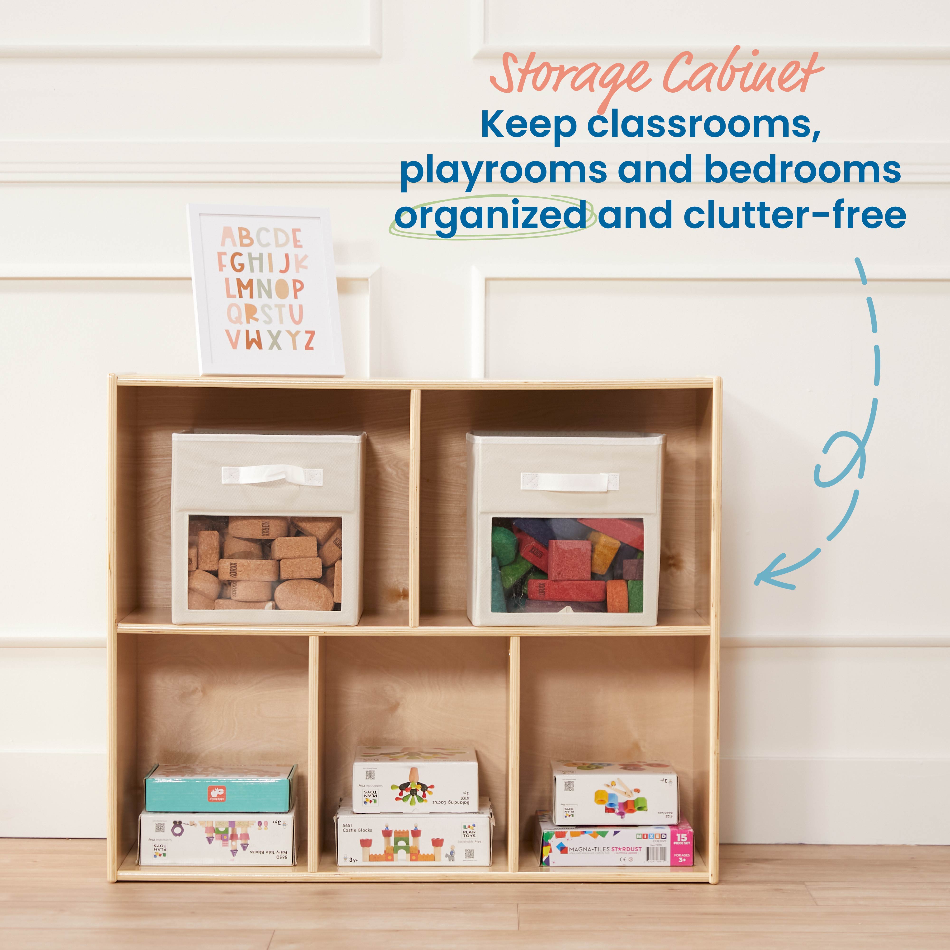 Streamline 5-Compartment Storage Cabinet, 30in