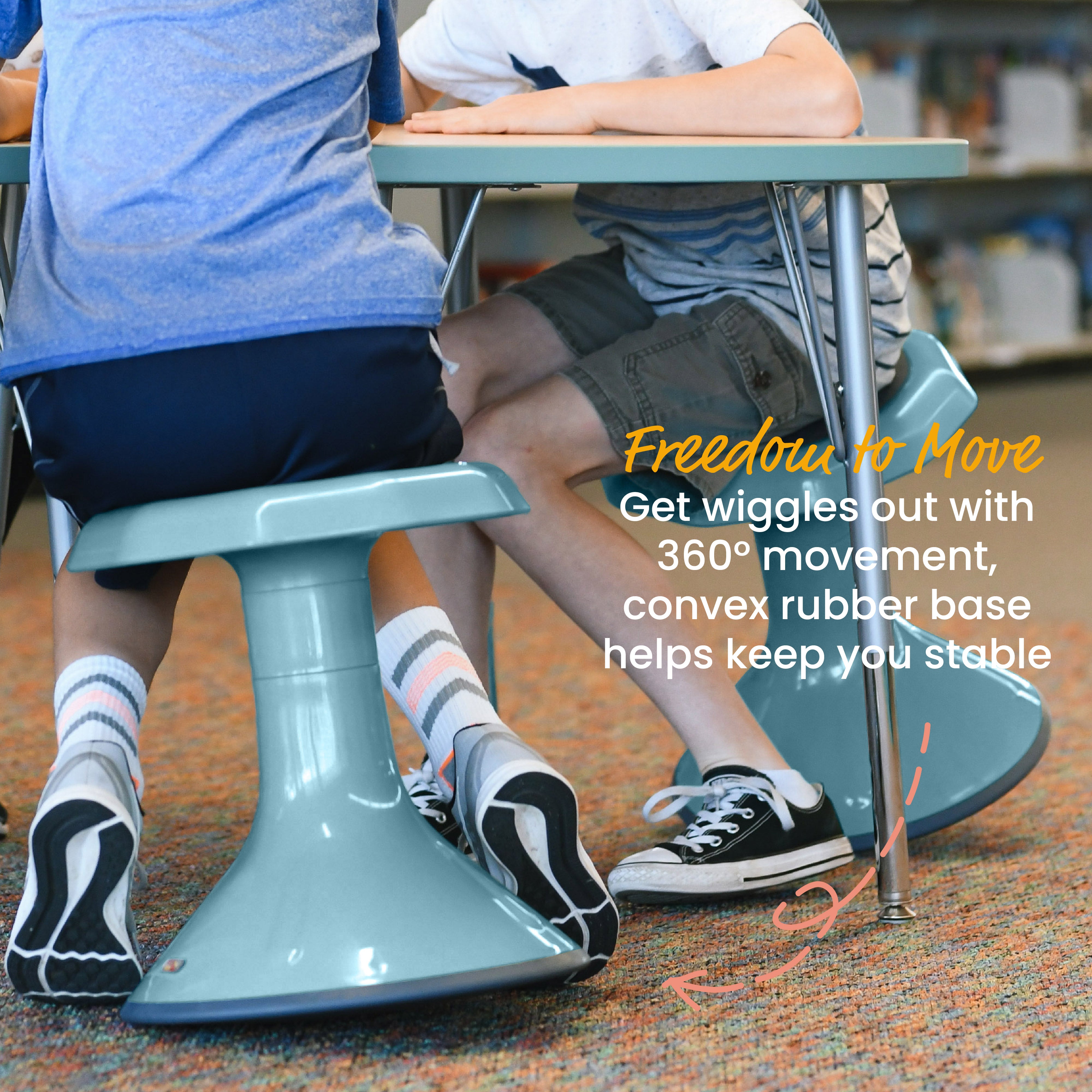 ACE Active Core Engagement Wobble Stool, 15-Inch Seat Height