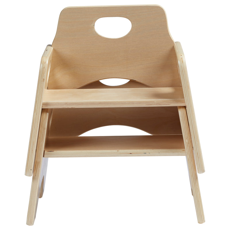 Stackable Wooden Toddler Chair, 6in, Kids Furniture, 2-Pack