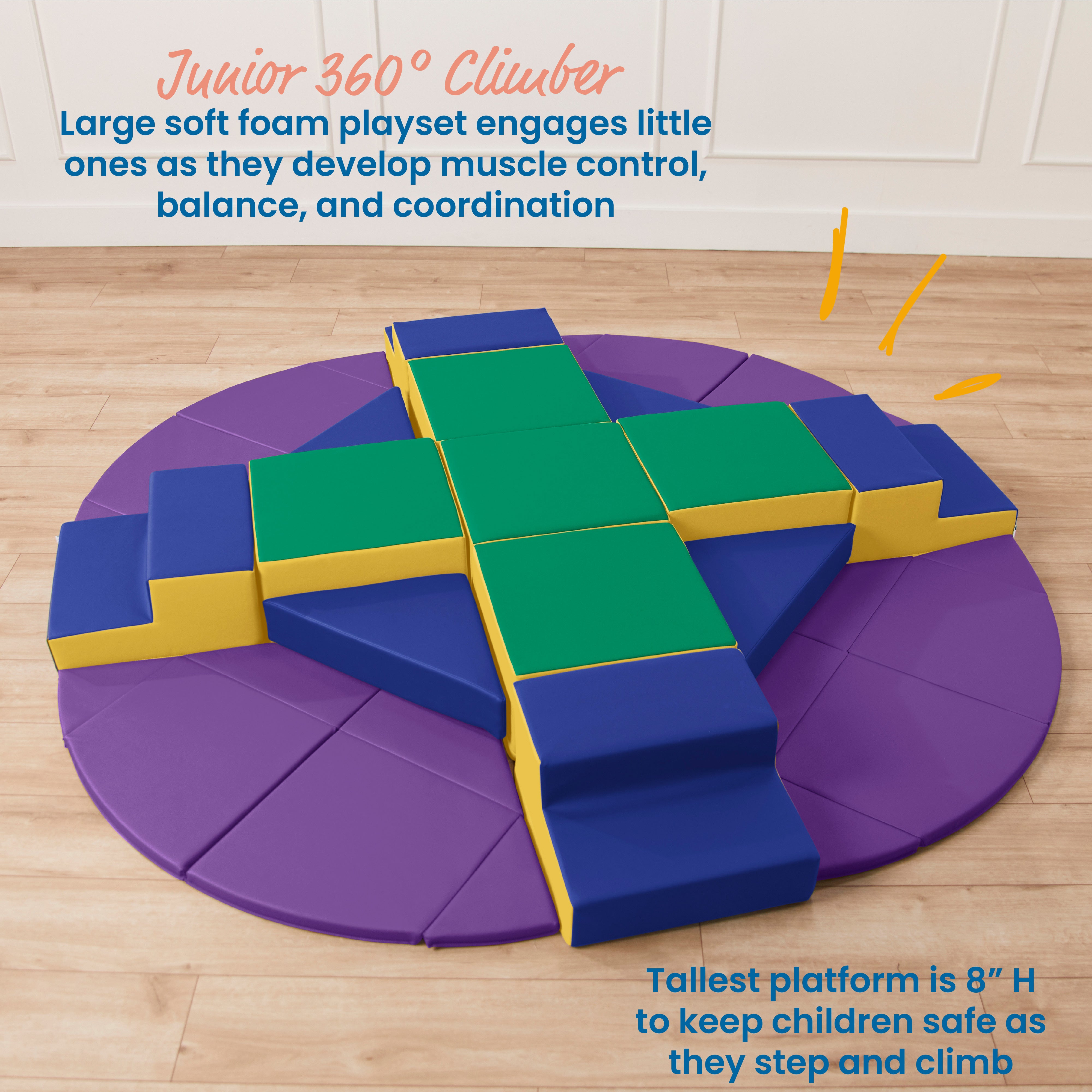 Junior Adventurer's Summit with Steps, 17-Piece