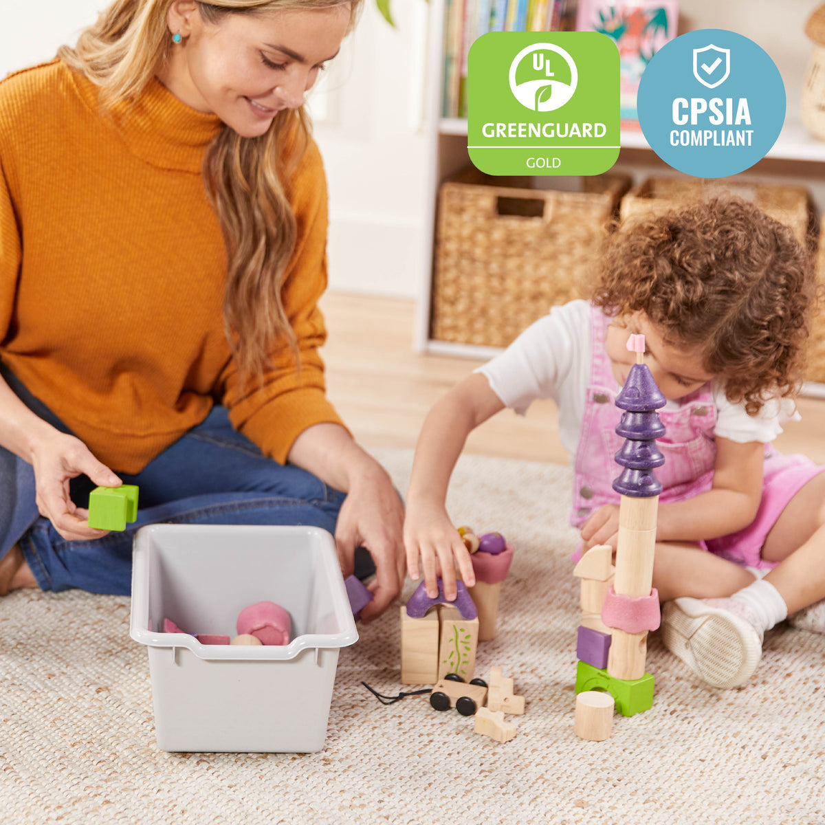 Scoop Front Plastic Storage Bins, 20-Piece
