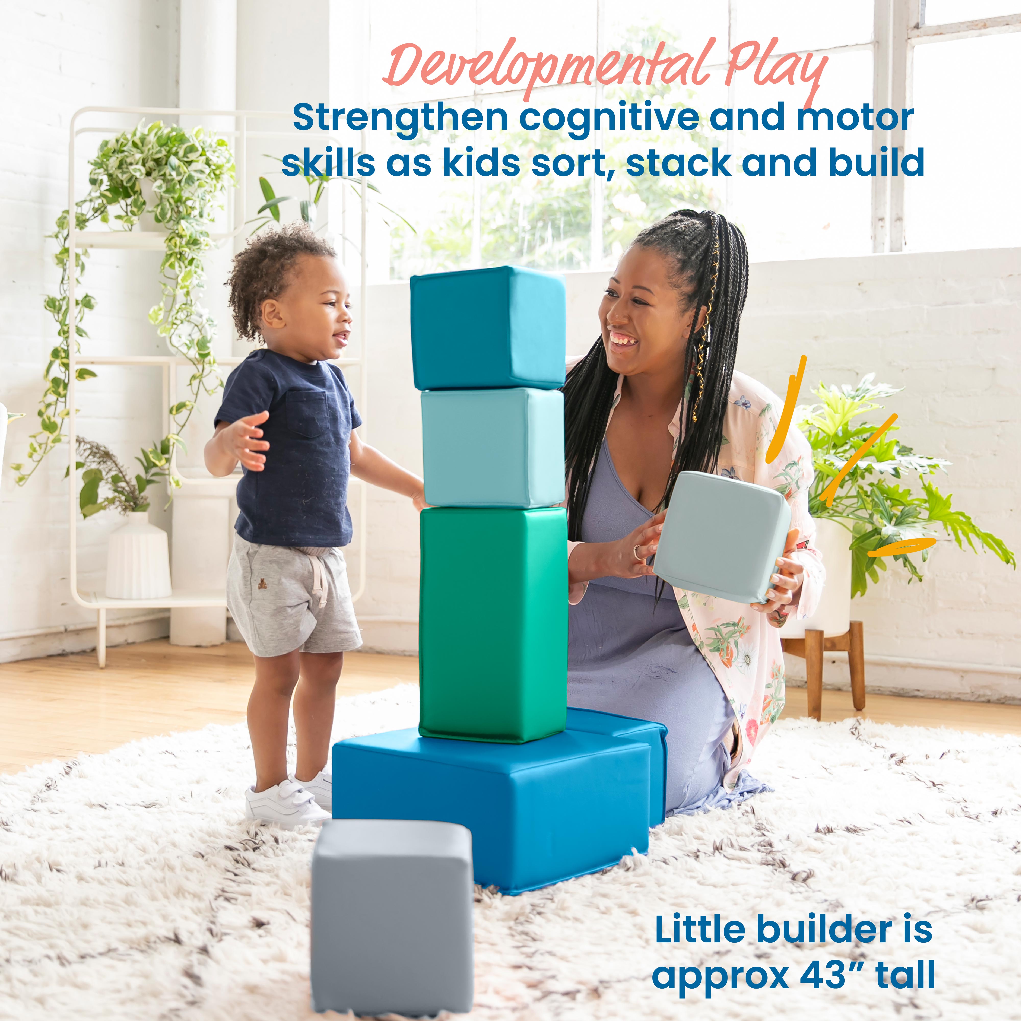 Big Foam Building Blocks, 7-Piece