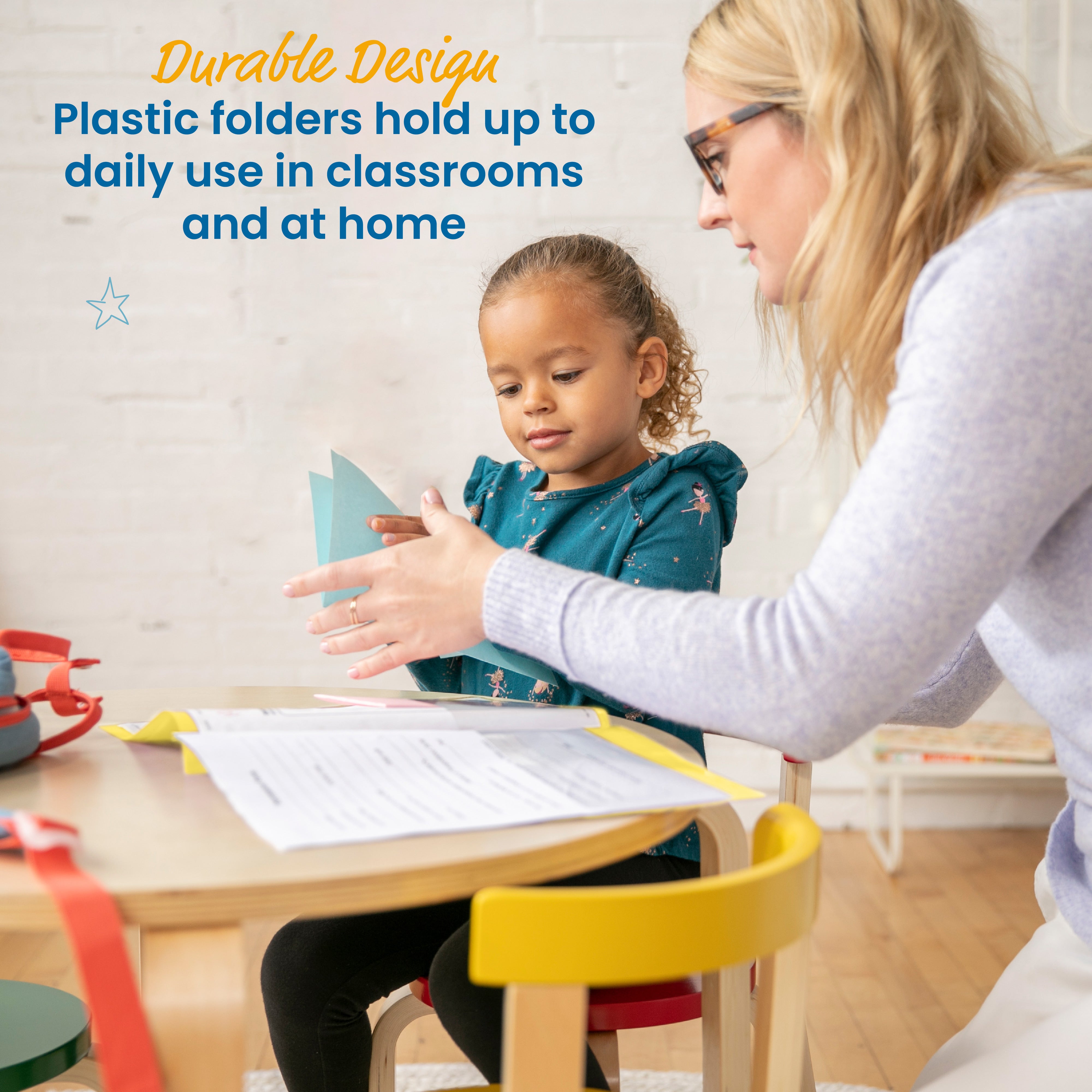 2-Pocket Parent-Teacher Classroom Communication Folder, 36-Piece